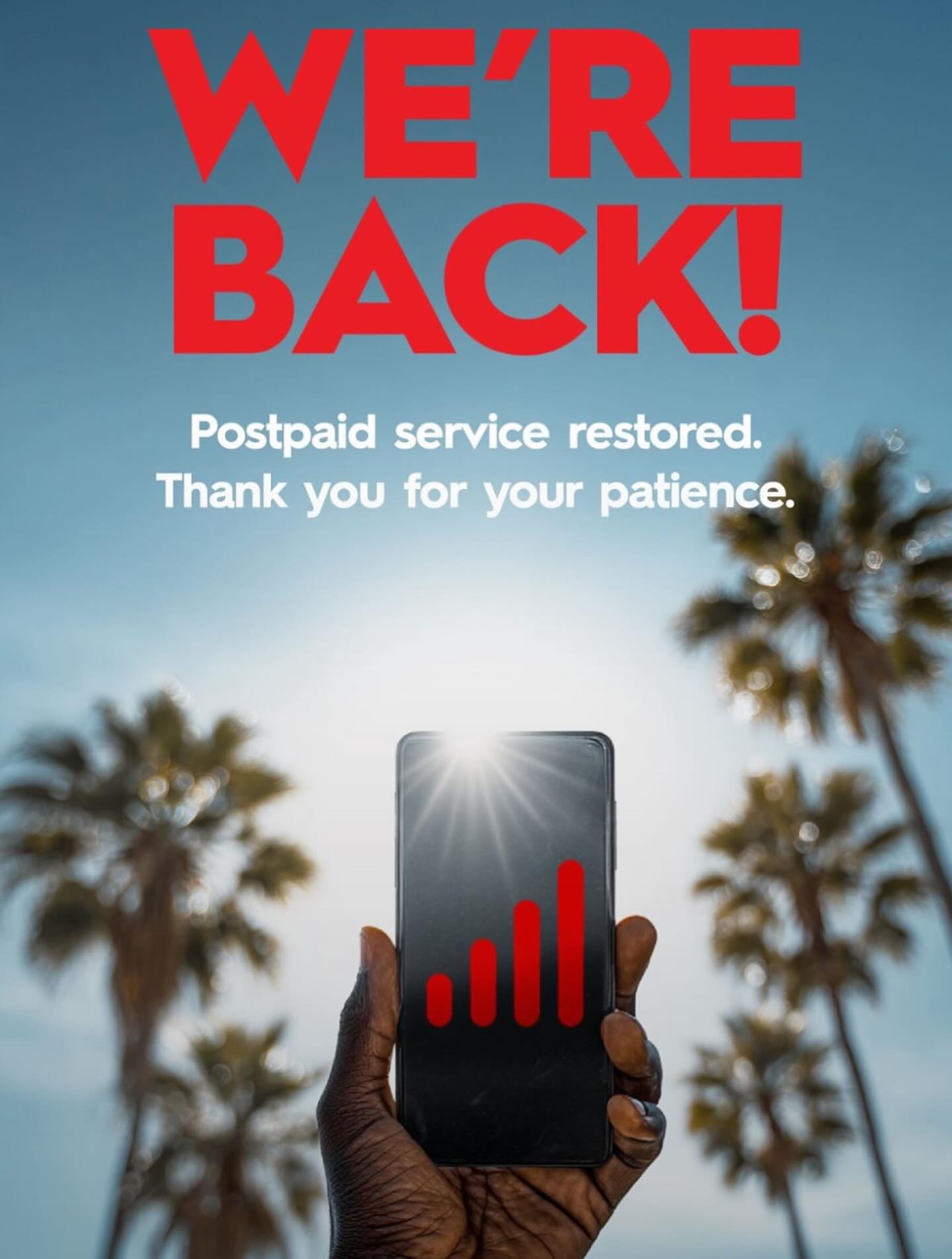 Digicel - Services have now been restored. Customers can now activate ...