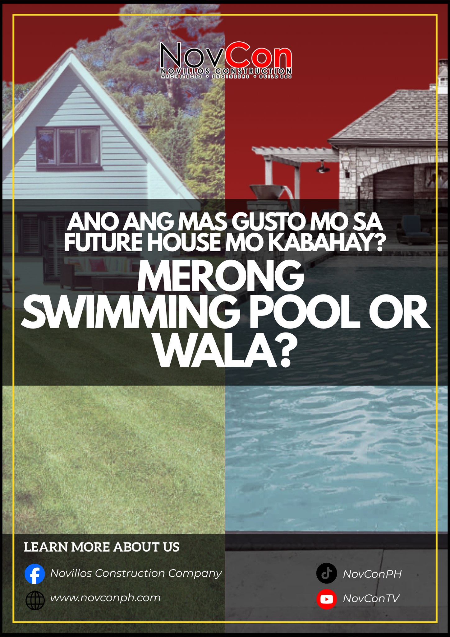 Novillos - Pili na kayo mga ka-bahay! 🤔🏊 Swimming Pool or No Swimming ...