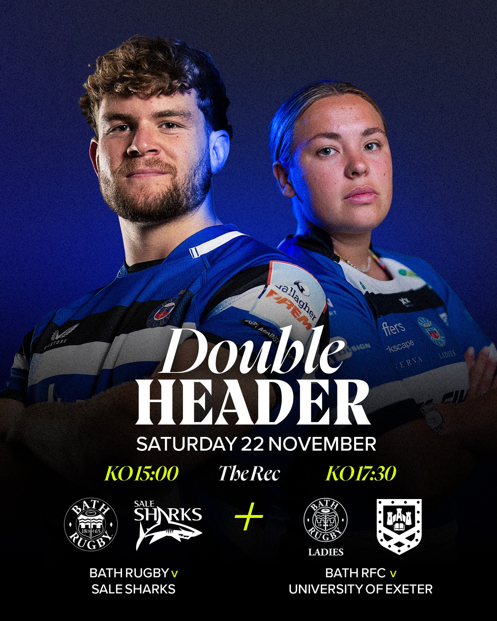Bath - The Double Header is back at The Rec We are delighted to confirm ...