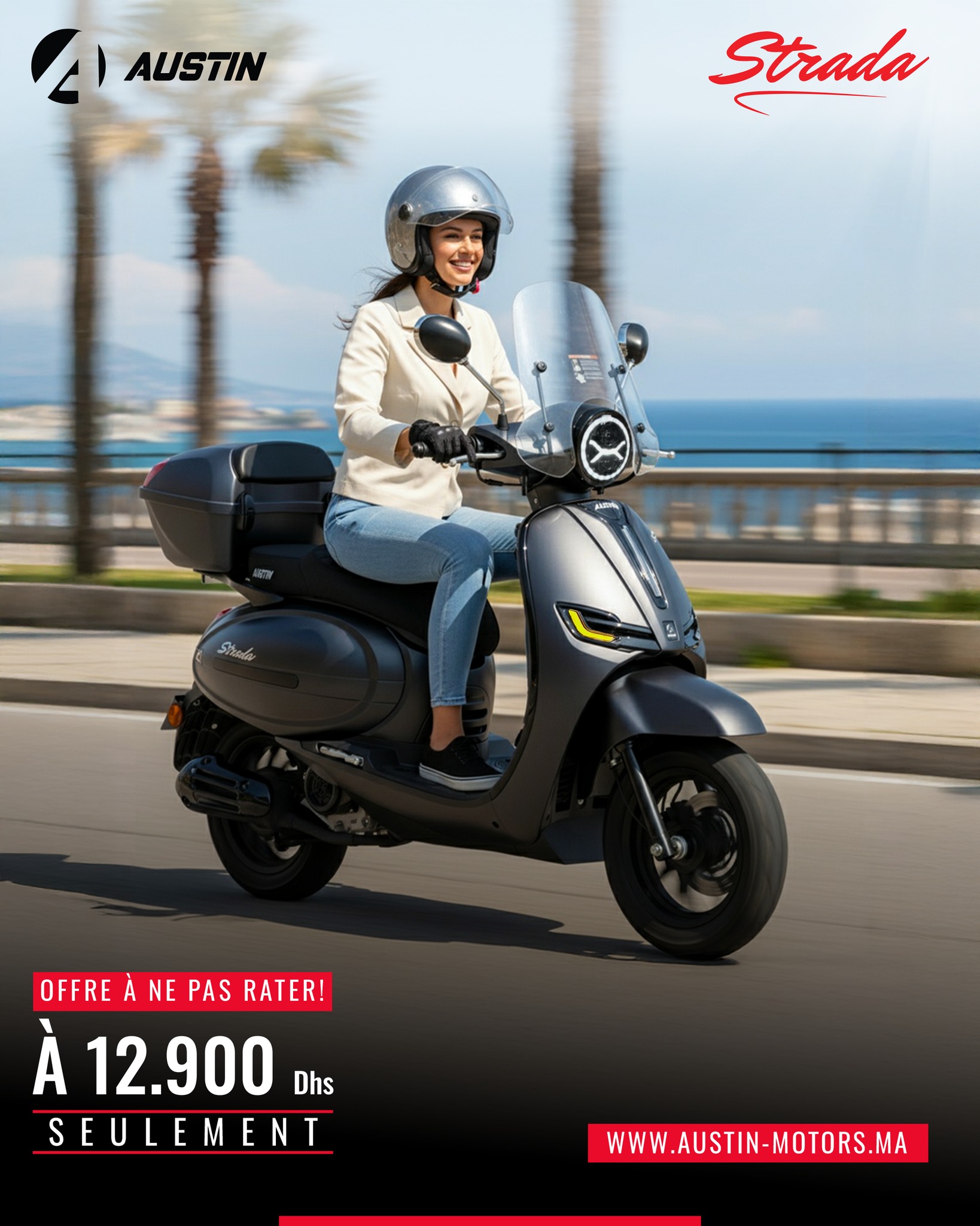 Nouveau! Austin Strada! Scooter sans... - Austin Motors Maroc | Facebook