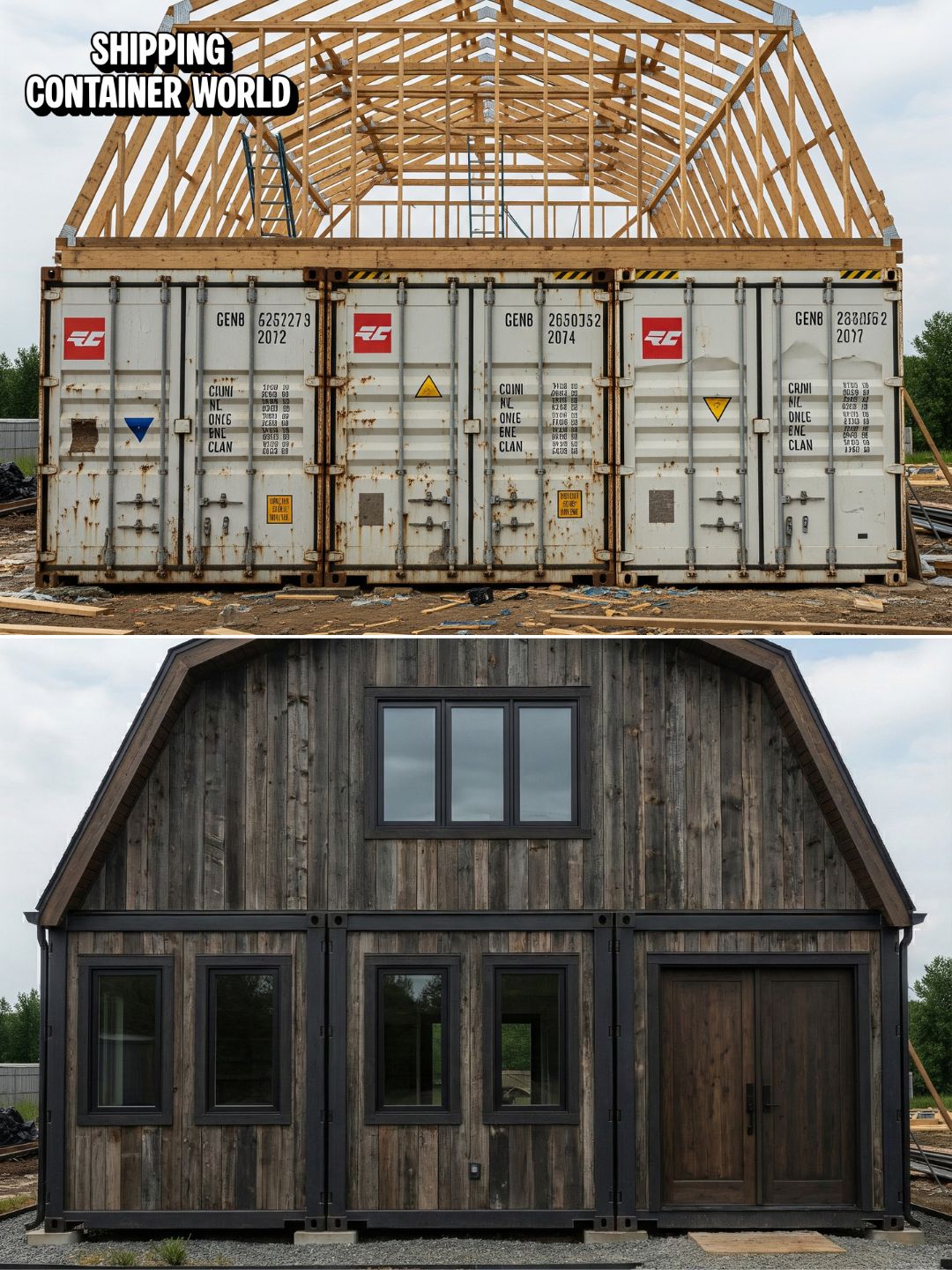 Shipping - The Ultimate Container Barndominium: 3x 40ft Giants Combined ...