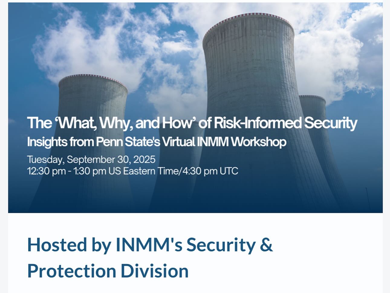 Institute of Nuclear Materials Management - INMM | Indianapolis IN