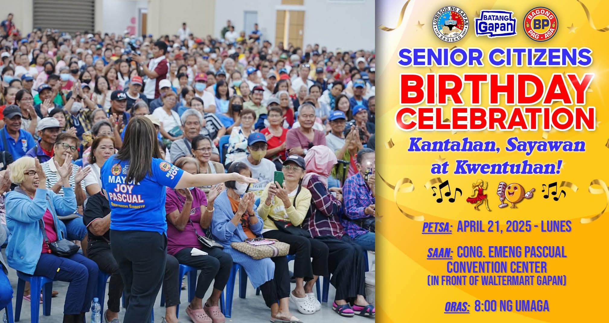 Mayor - Mga Mahal kong Seniors na MARCH celebrants! Tara na at mag ...