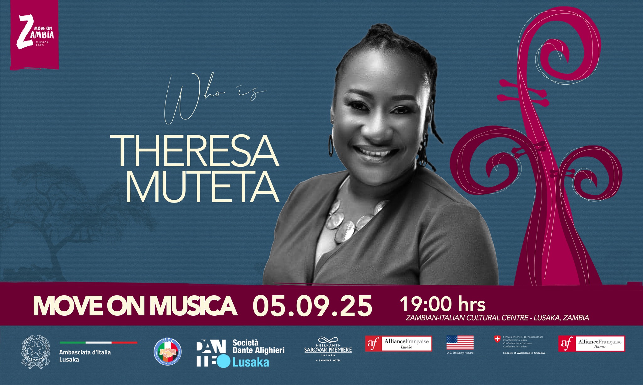 🎻 THERESA MUTETA... - Embassy of Italy in Lusaka - Zambia | Facebook