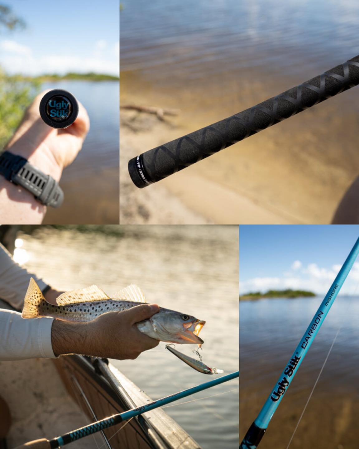 blue ugly stik rod Ladies' GX2 LE Spinning Combo with tough Ugly Stik Rods - Uglystik