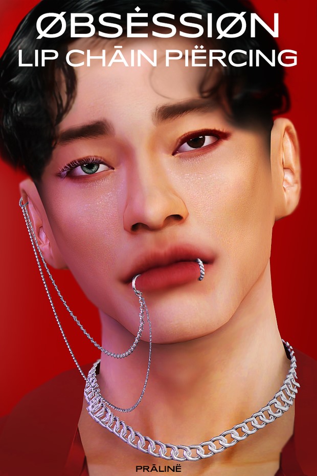 The Sims4 ของเสริม mod/cc - Lip Chain แบบเฉิน exo ใน mv obsession 🎈 ...