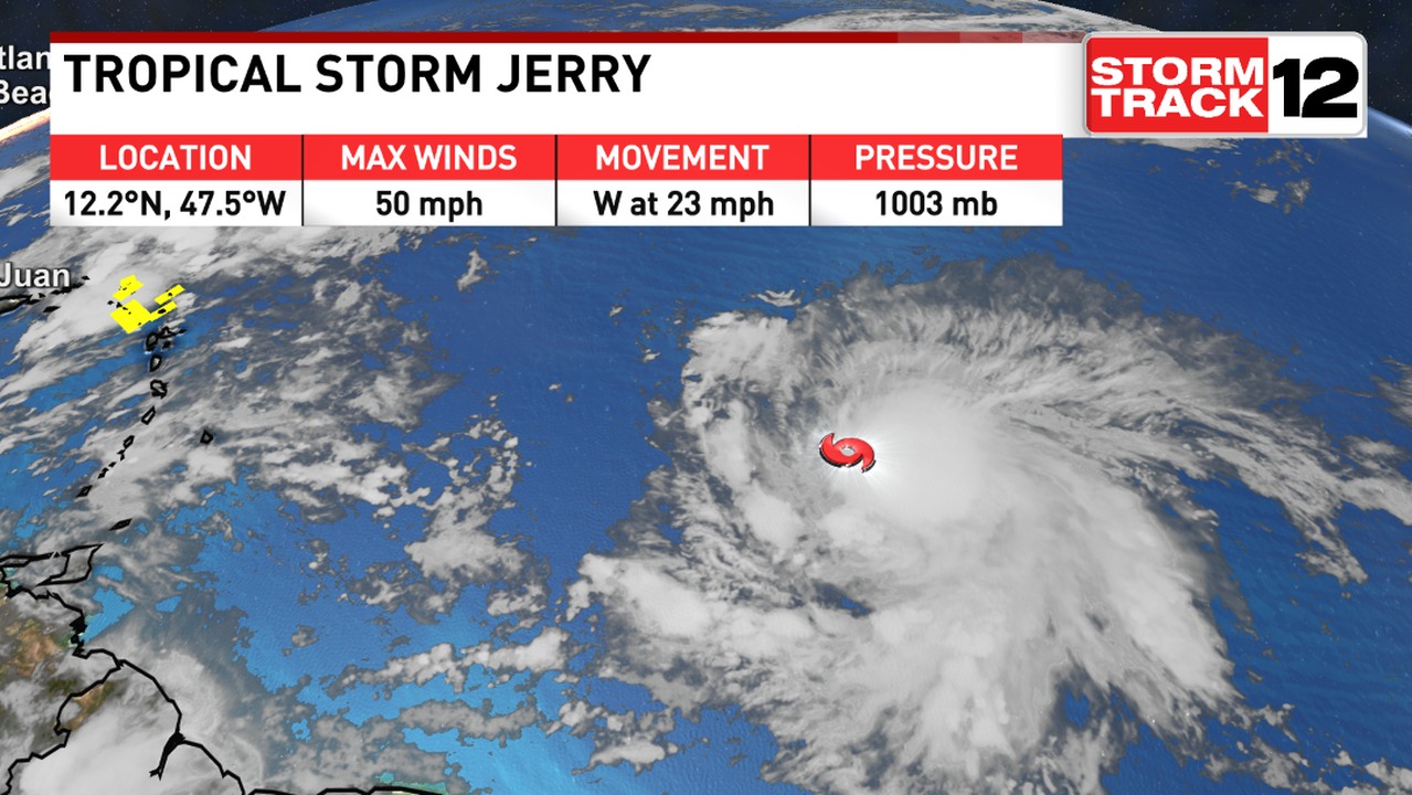 WCTI - Here's the latest stats on Jerry that we are tracking in the ...