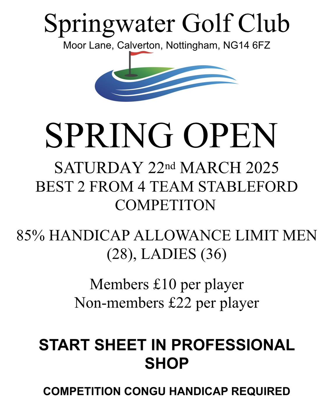 Springwater Golf Club | Nottingham