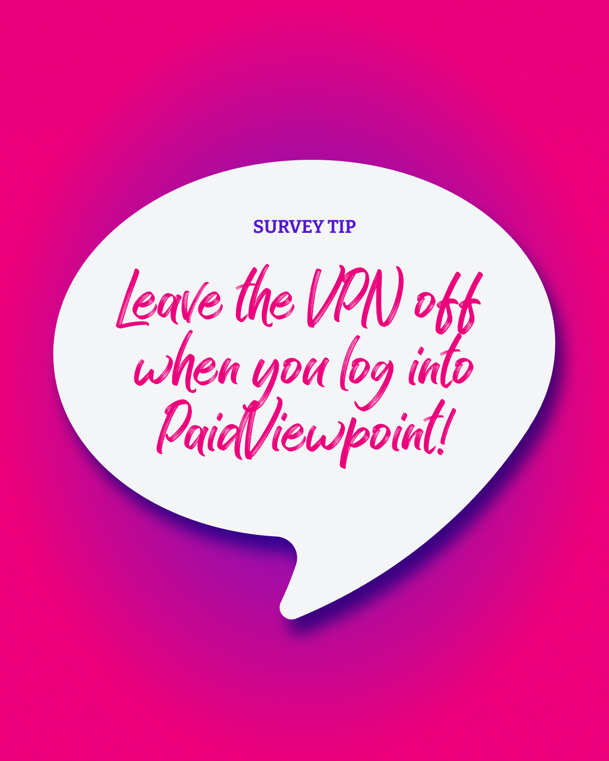 PaidViewpoint - 🚨 Important tip alert: **Leave the VPN... | Facebook