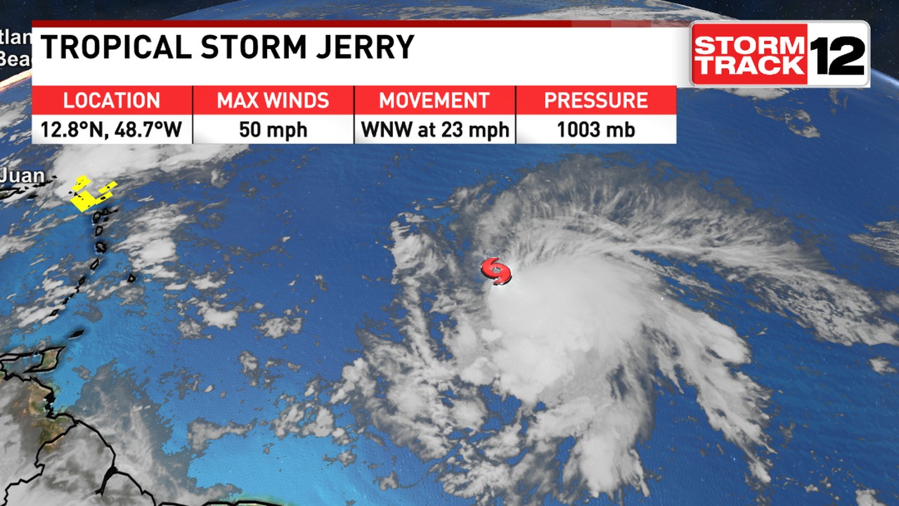 WCTI - Here's the latest stats on Jerry that we are tracking in the ...
