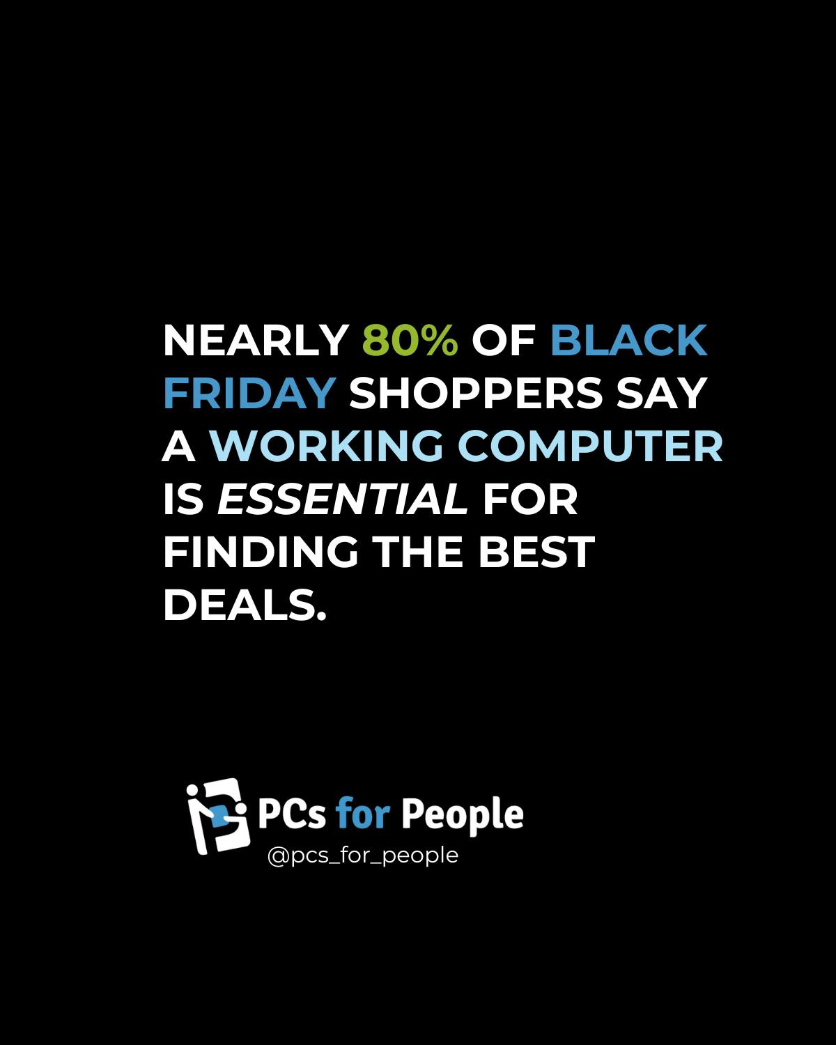 PCs - 💻 Black Friday Fun Fact: Did you know nearly 80% of Black Friday ...