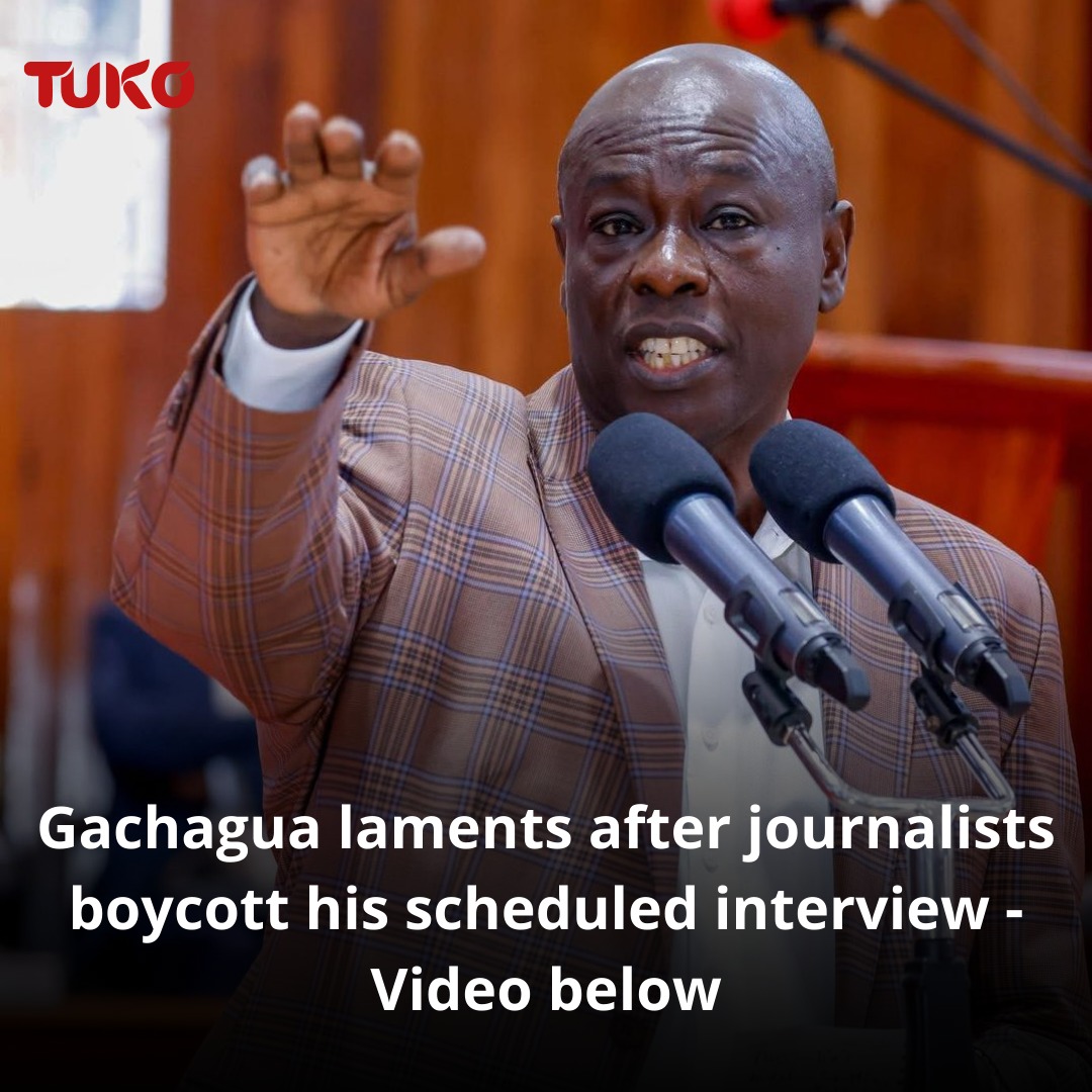 Tuko.co.ke - Gachagua's aniticipated interview failed... | Facebook