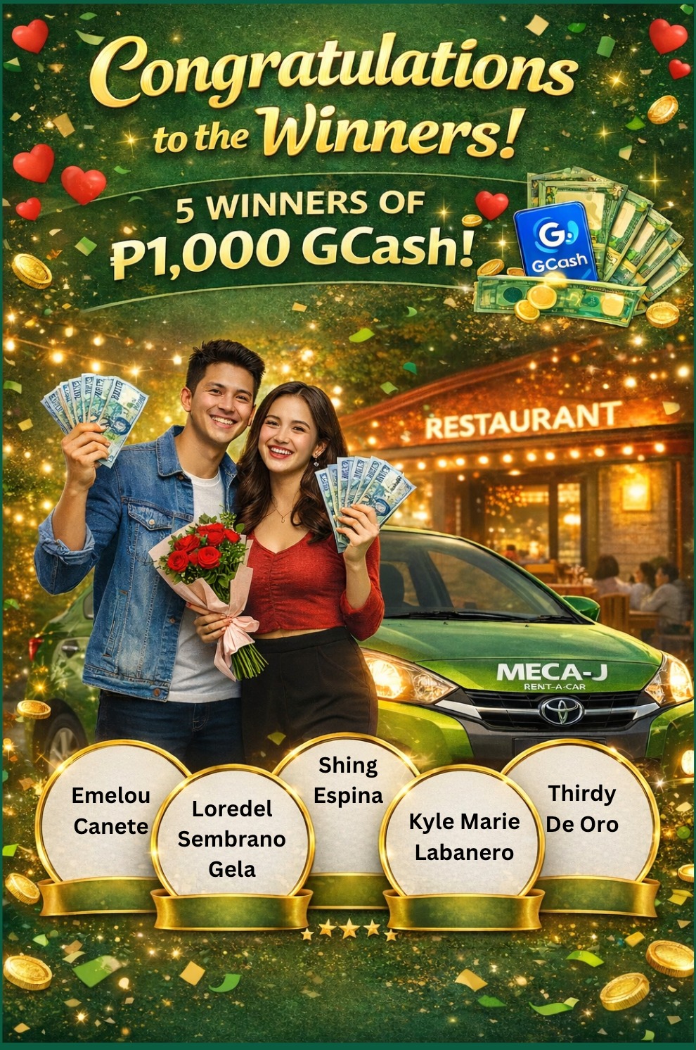 🎉💚 Congratulations to our... - Meca-J Rent a Car Bacolod | Facebook