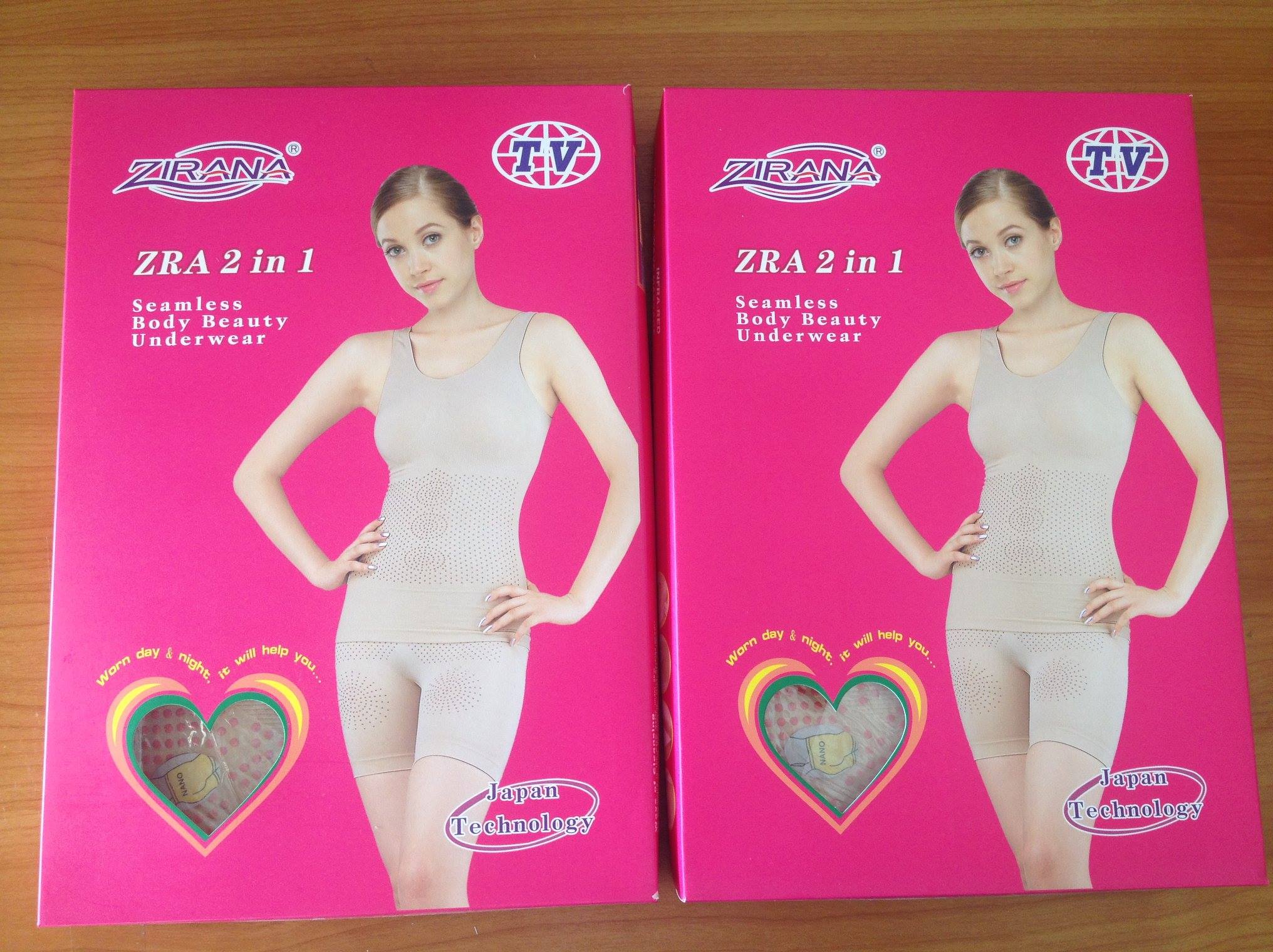ชุดกระชับสัดส่วนผู้หญิง สวมใส่สบาย ไร้ตะเข็บ Zirana 2 in 1 (รุ่นเนื้อ ...
