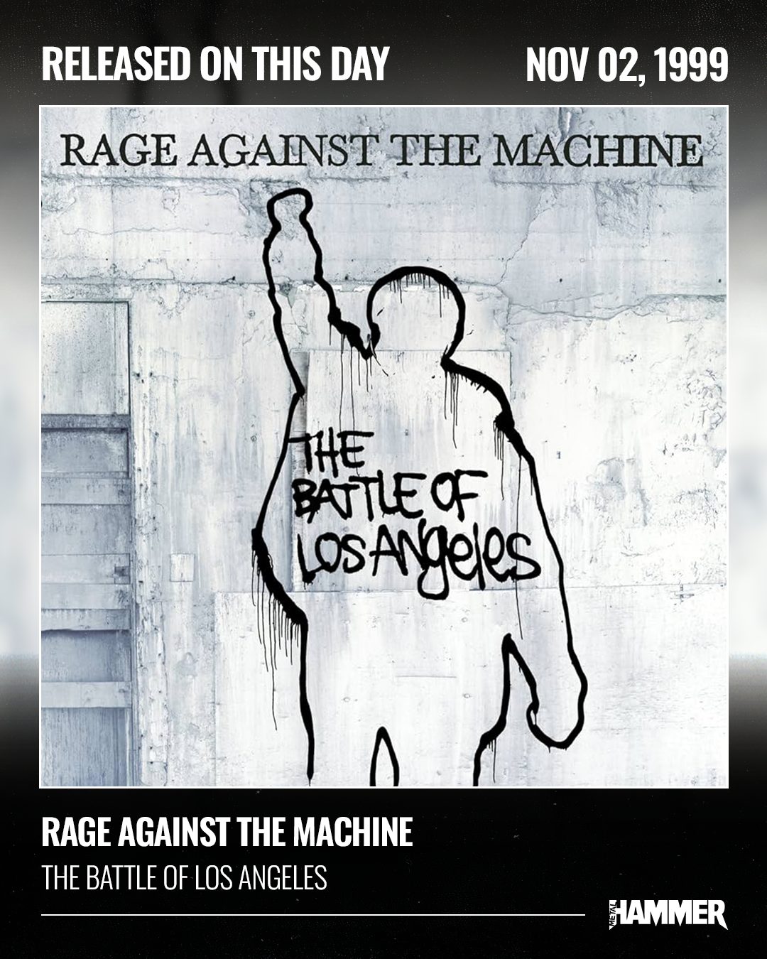 レイジ 販促ポスター B2 バトル オブ ロサンゼルス 1999年 RATM To celebrate the 20th anniversary of The Battle Of Los Angeles we