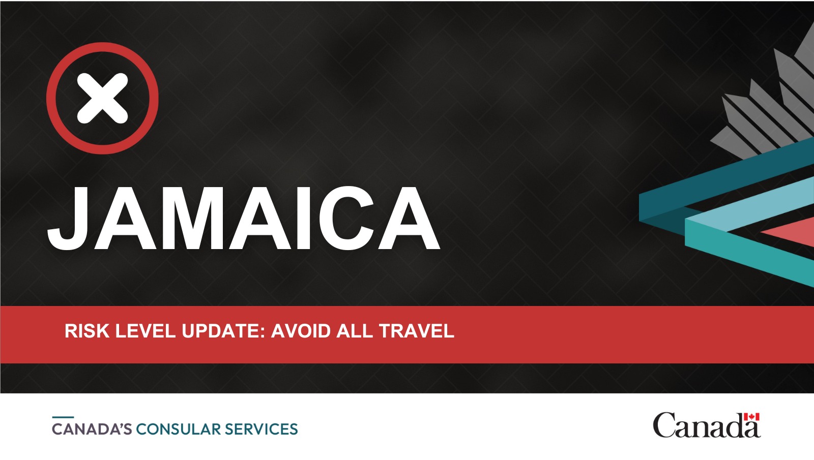 We have changed the risk level for #Jamaica to “Avoid all travel” due ...
