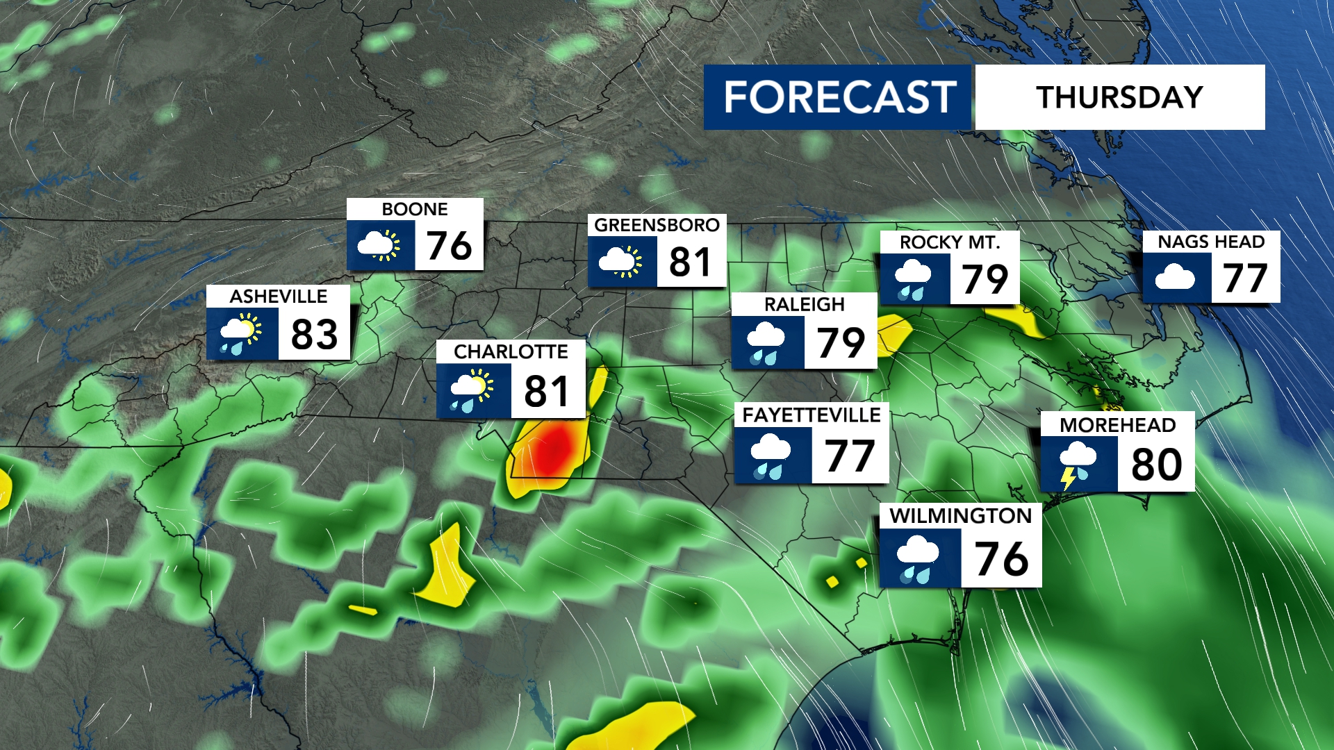 WRAL - Heads up! Thursday is trending much wetter. Remember that ...
