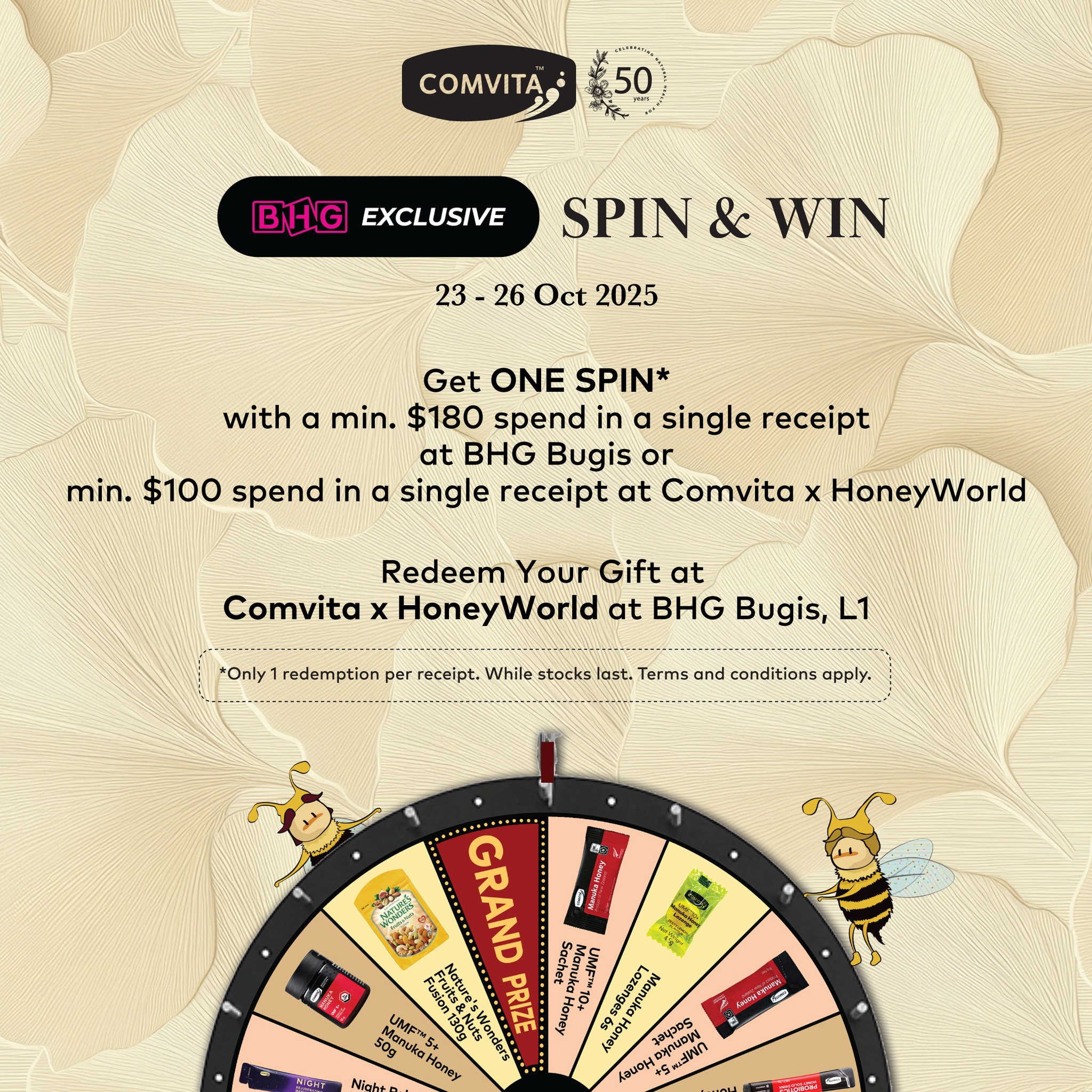 BHG Singapore - 🎉 BHG Exclusive Spin & Win! 🎉 From 23–26... | Facebook