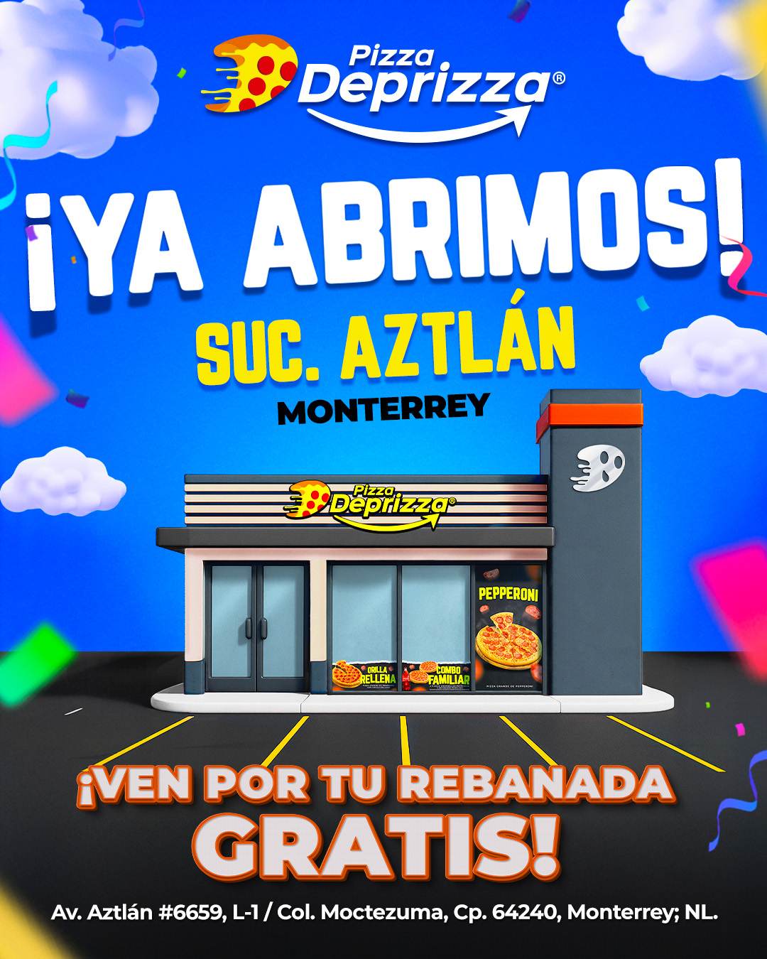 Pizza Deprizza - 🎉🍕 ¡Ya abrimos nuestra nueva sucursal en... | Facebook