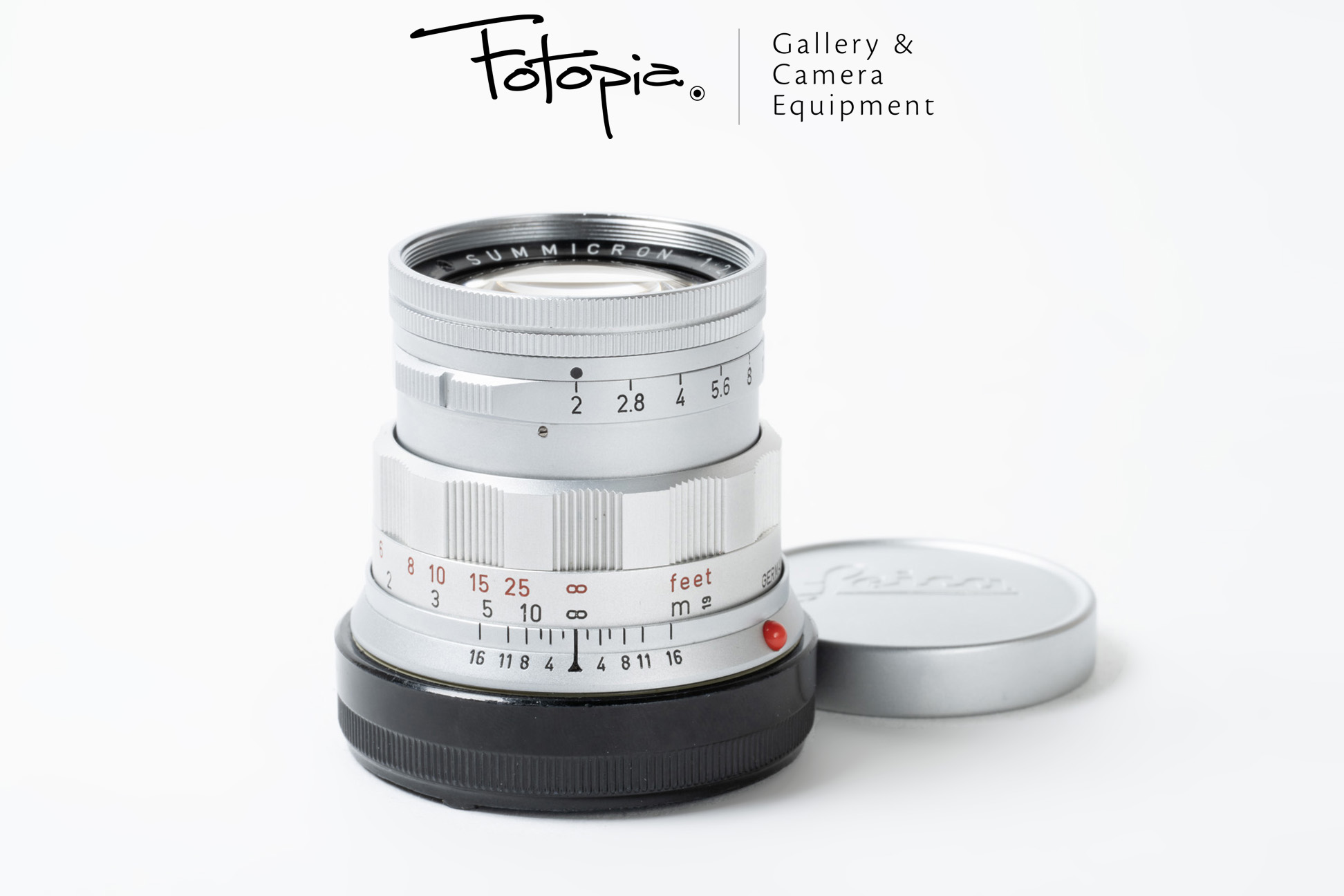 Fotopia - Leica Summicron-M 50mm F2 - Silver / Rigid v2 / Dual Scale ...