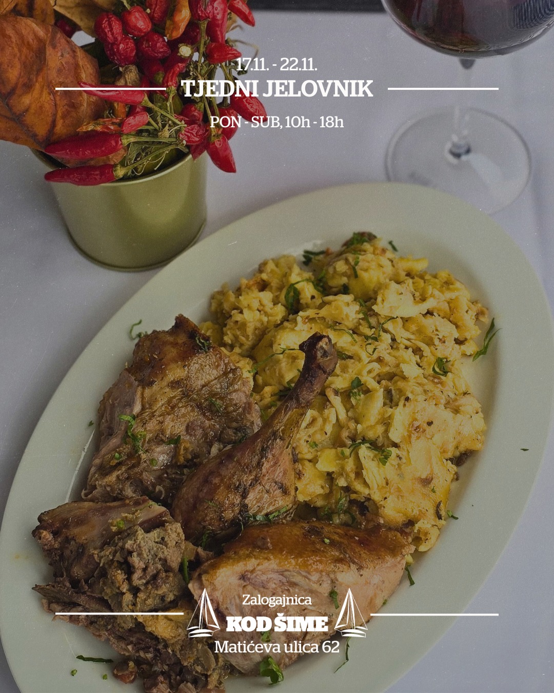 Zalogajnica - 𝑇𝑗𝑒𝑑𝑛𝑖 𝑗𝑒𝑙𝑜𝑣𝑛𝑖𝑘 10.11. - 15.11. 𝐏𝐎𝐍𝐄𝐃𝐉𝐄𝐋𝐉𝐀𝐊 Pečeni buncek ...
