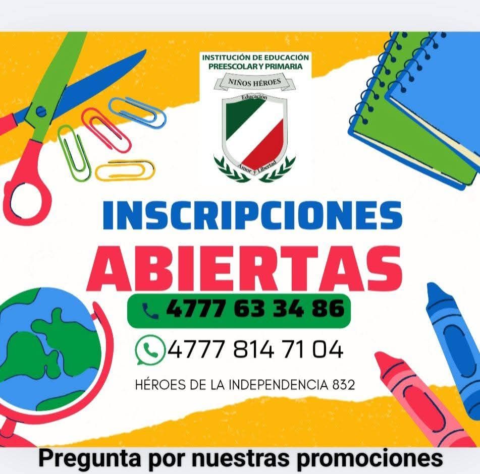 Instituto - Inscripciones Abiertas Ciclo Escolar 2025-2026 Estamos ...