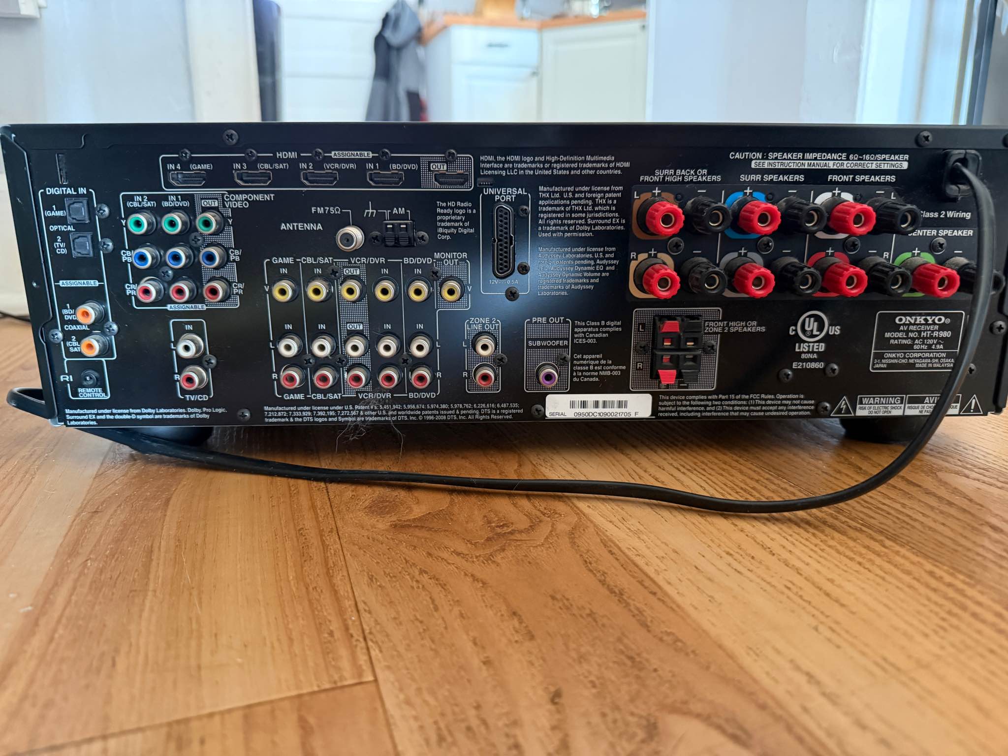 Onkyo 7.1 HT-R980 Receiver - Pro Audio Equipment - Fredericksburg ...
