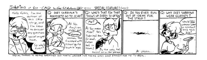 Sabrina Online characters and creator Eric W Schwartz