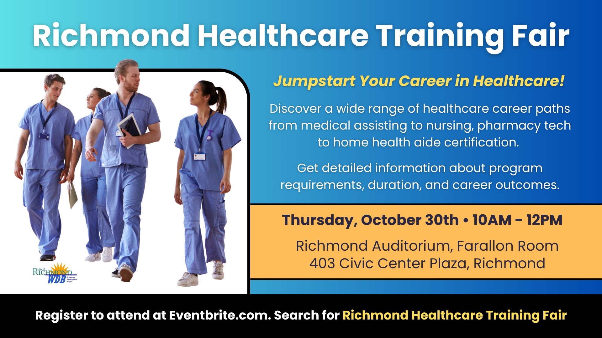 KCRT - Richmond Healthcare Training Fair Thursday, October 30, 2025 ...