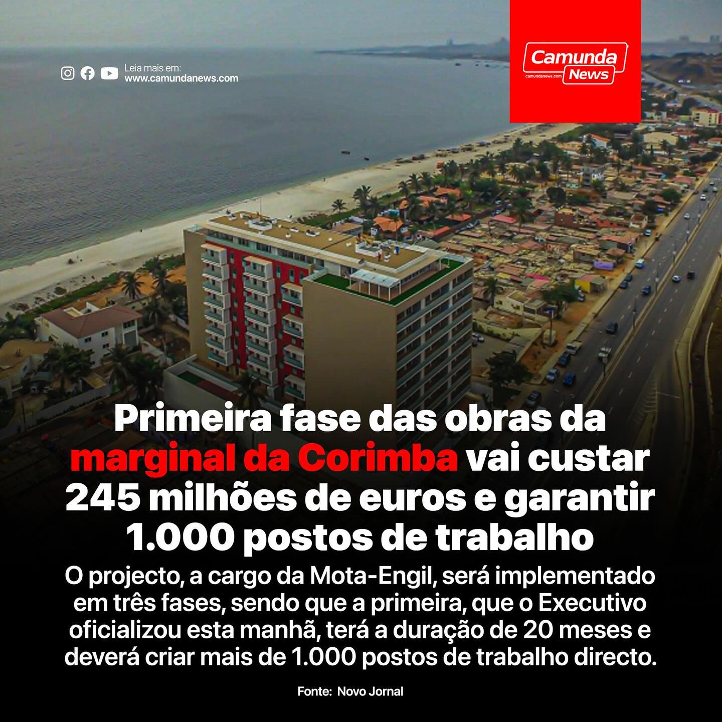 Luanda: Primeira fase das obras da... - CAMUNDA_BreakingNews | Facebook