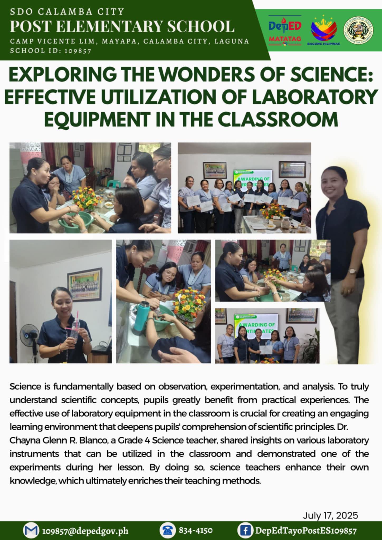 DepEd - Science is fundamentally based on observation, experimentation ...