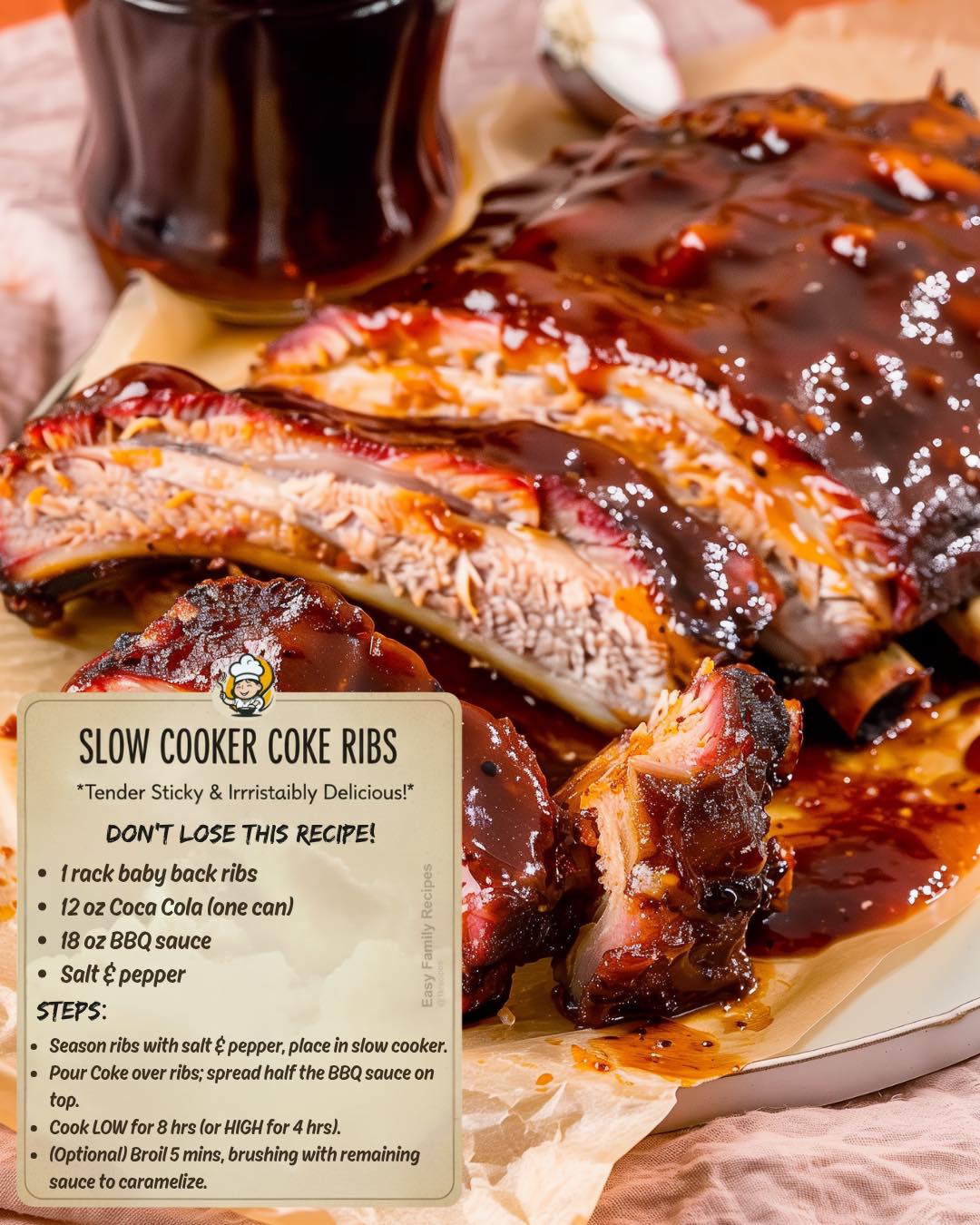 Easy - 🥤 My daddy used to pour a little Coca-Cola in with the ribs and ...