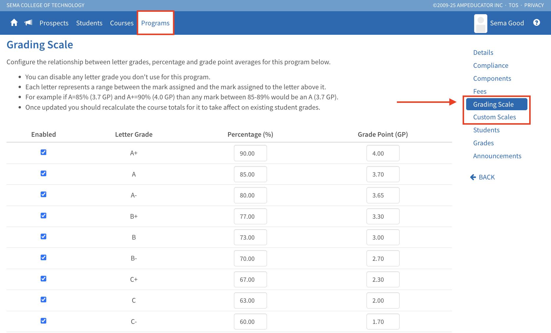 🚀 Program Grading Scale Updates 🚀... - AmpEducator Inc. | Facebook