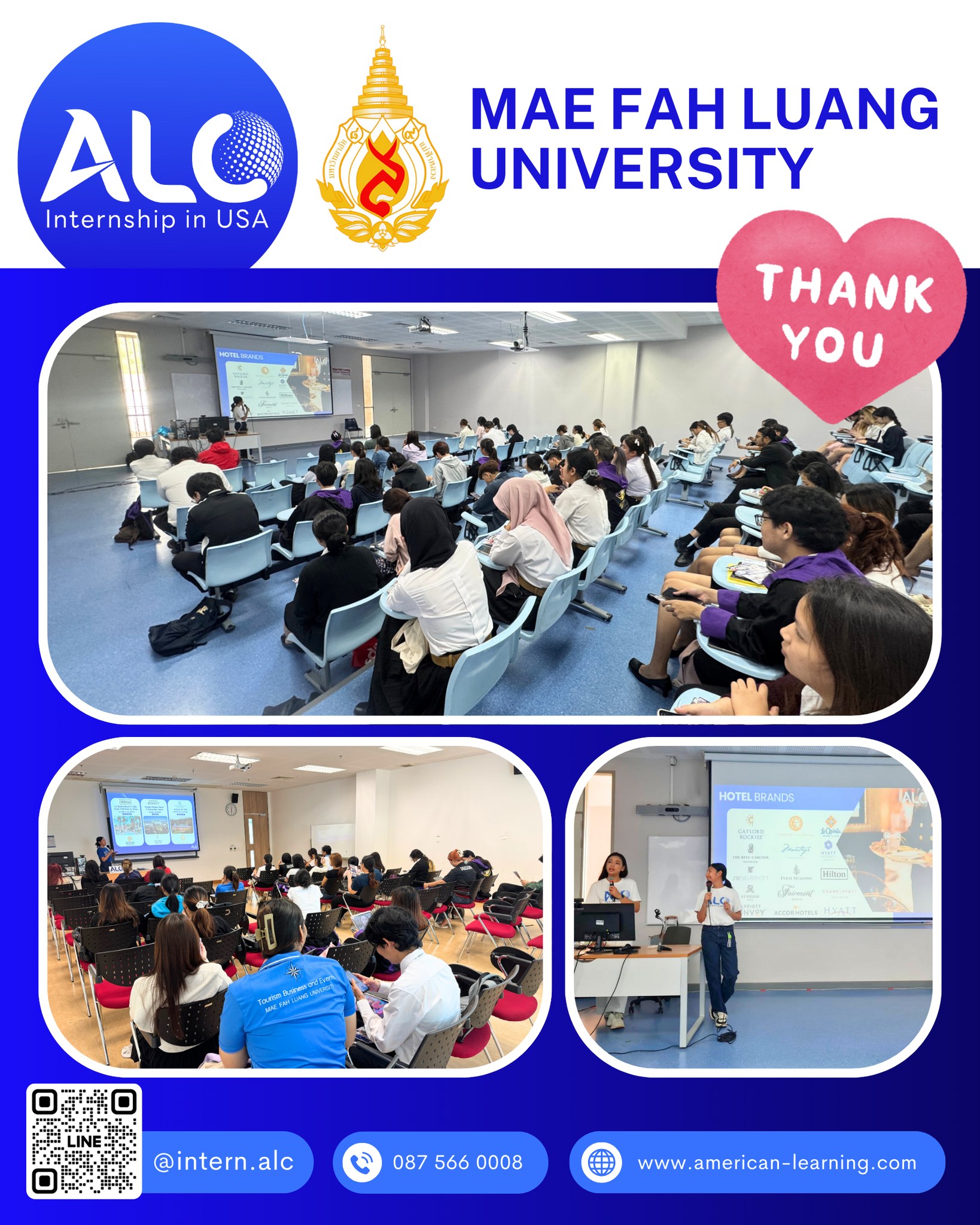 Internship in USA by American Learning - Hello #MFU ขอขอบคุณคณะอาจารย์ ...