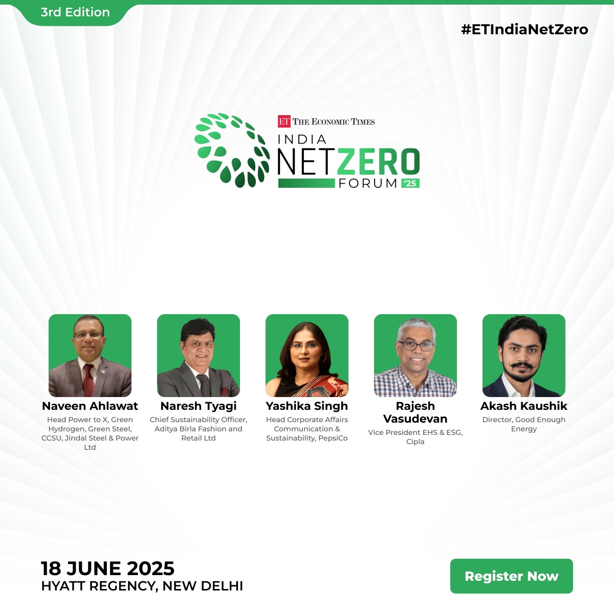 ETEnergyWorld - The 3rd Edition of ET India Net Zero Forum 2025 is ...
