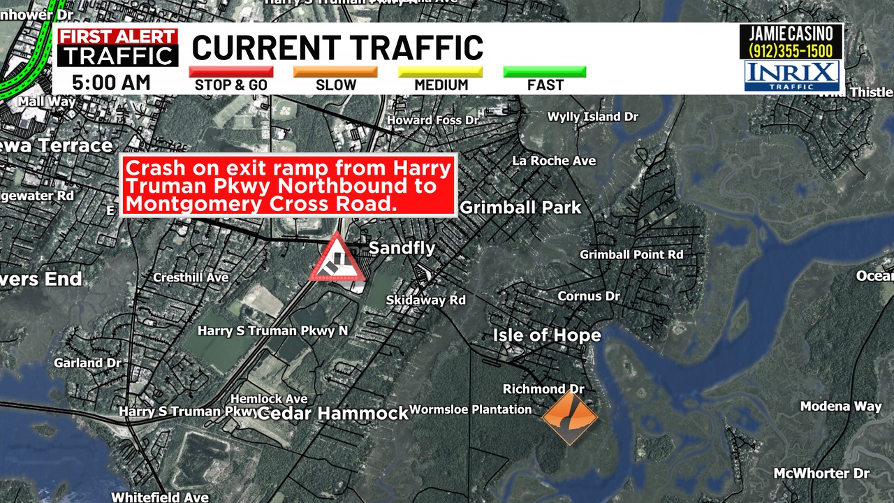 WTOC-TV - Our tracking system shows an accident on an exit ramp from ...