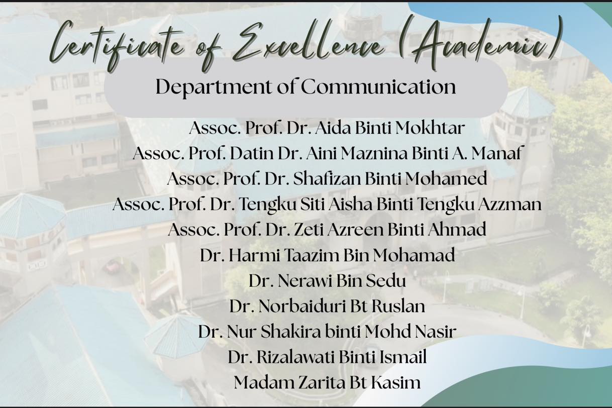 IIUM AHAS Kulliyyah of Islamic Revealed Knowledge and Human Sciences ...