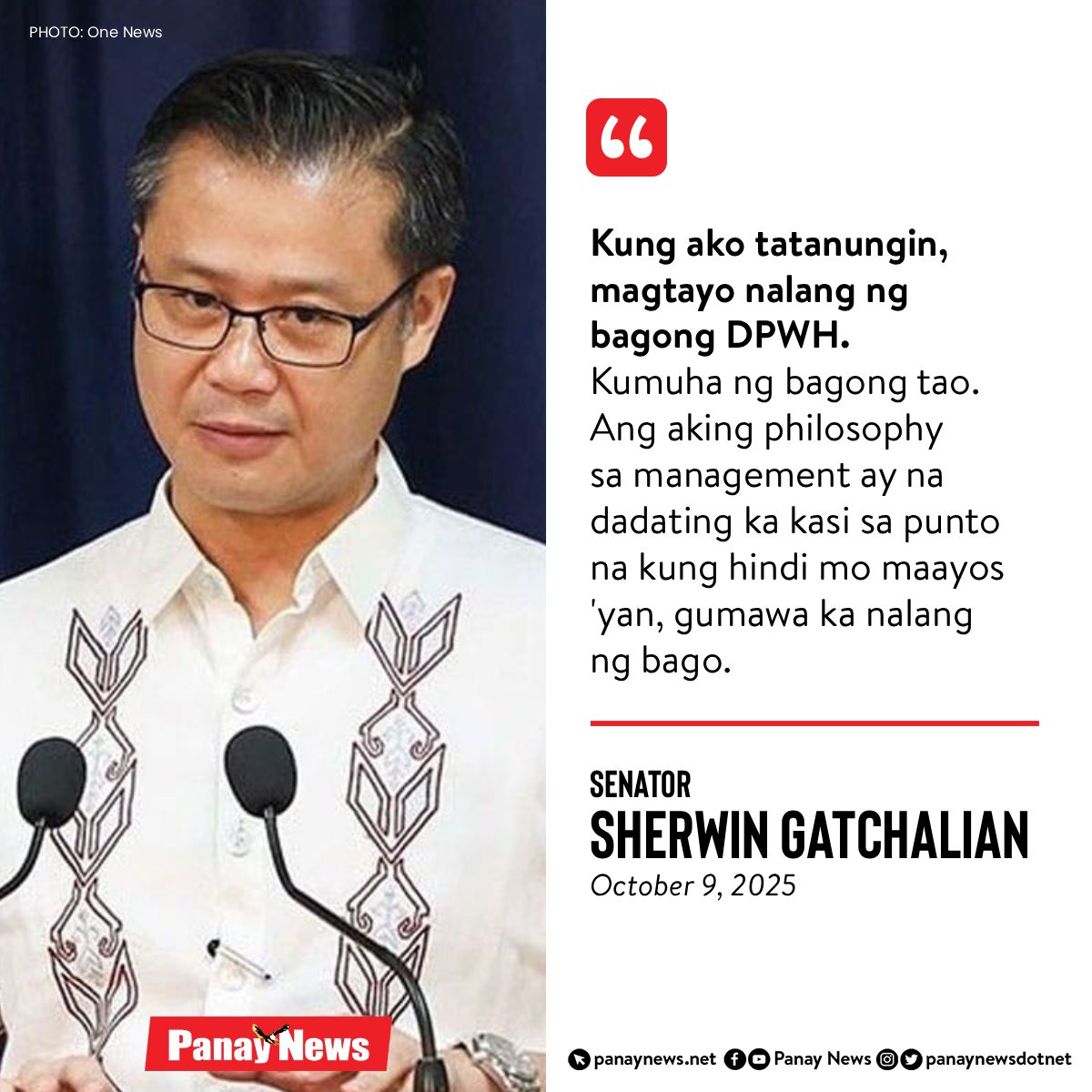 Panay News - Sen. Gatchalian: Abolish DPWH READ: Senator... | Facebook