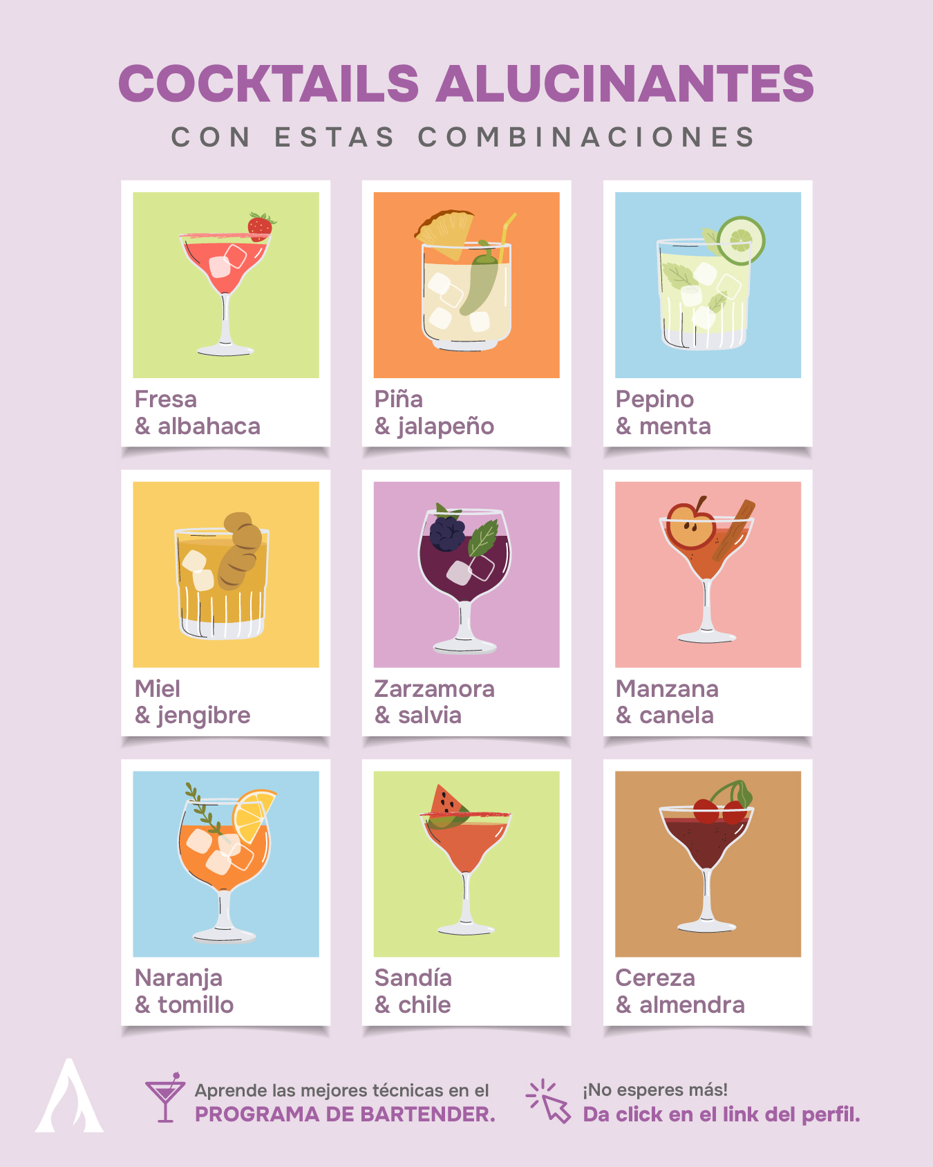 🍸 Aquí te dejamos una lista de... - Aprende Institute | Facebook