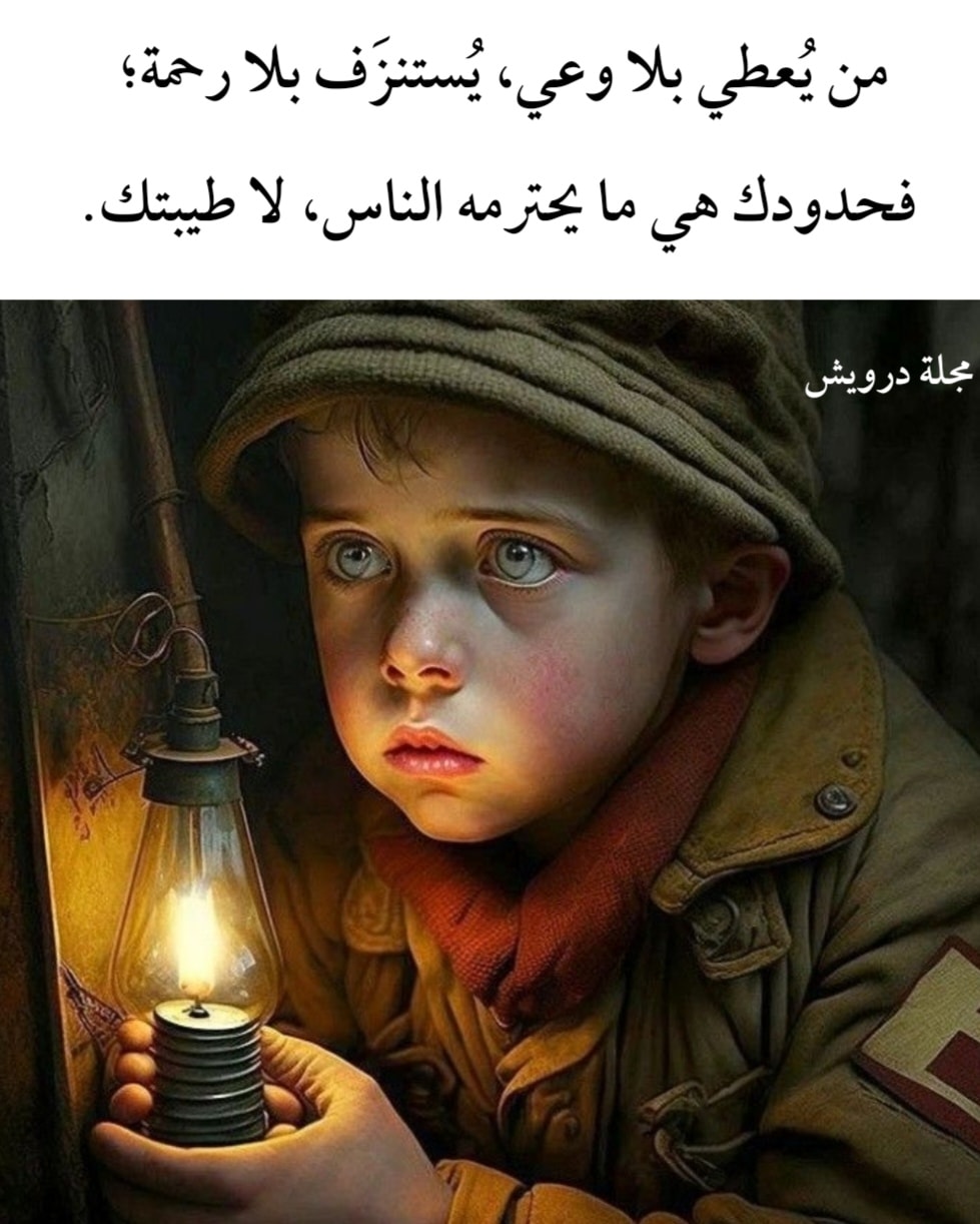 مجلة - من يعطي بلا وعي يستنزف بلا رحمة 💔 | Facebook