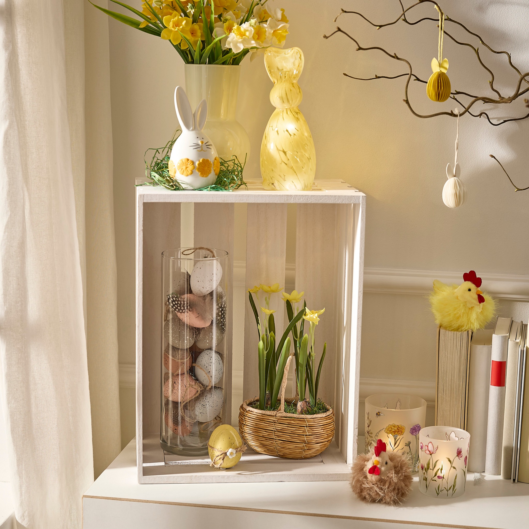 Wenn Deko nach Sonnenschein aussieht ☀️ Gelbe Akzente setzen genau das richtige Highlight zu Ostern 💛 https://brnw.ch/osterdeko