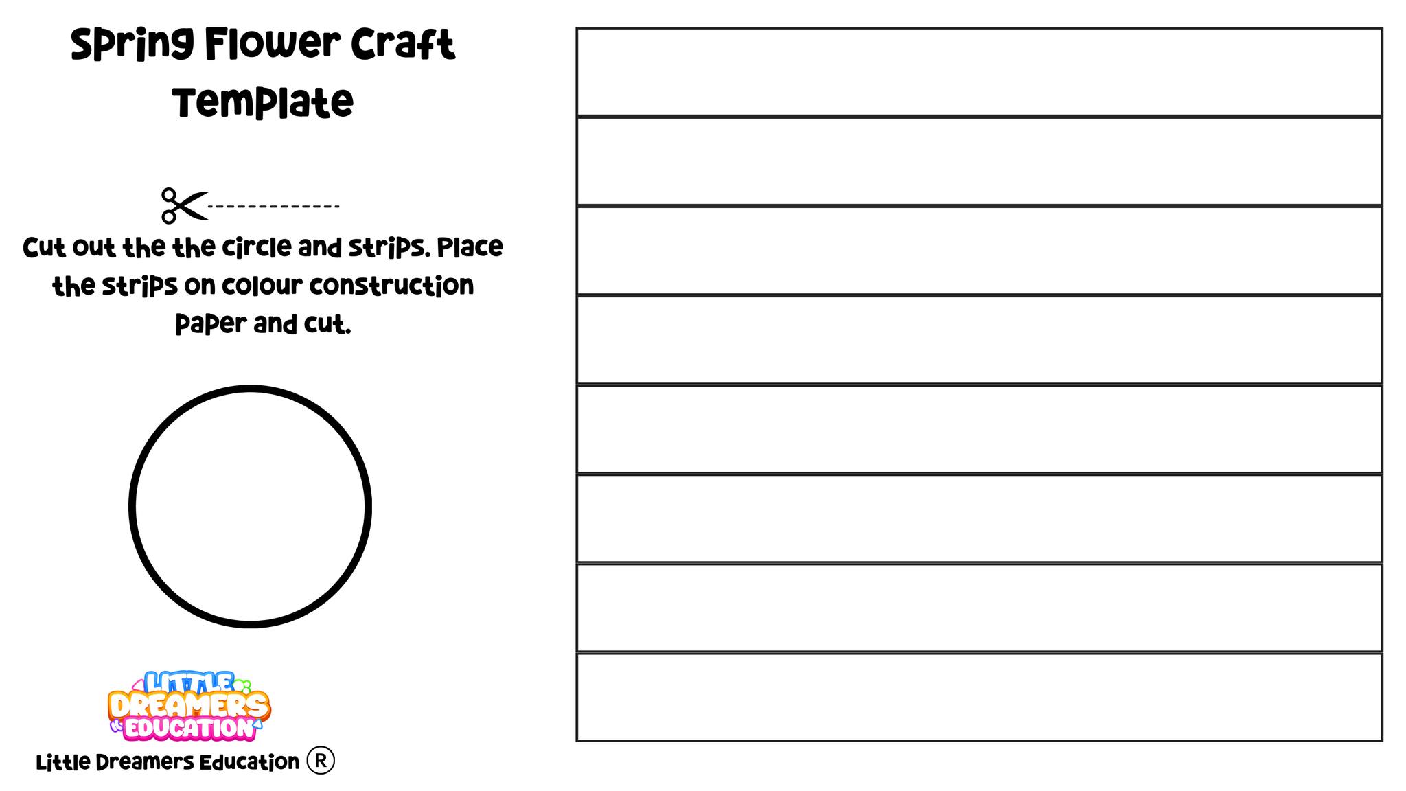 Little - 🌸 Free Spring Flower Craft Template! | Fun & Easy Spring Craft ...