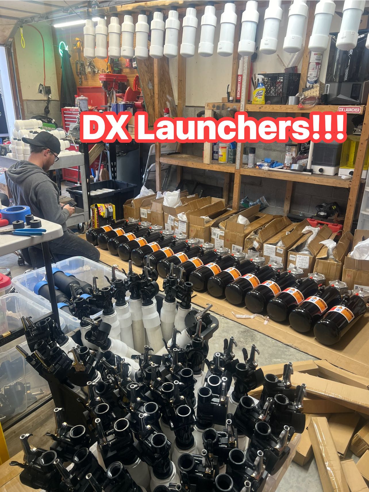 Ham - Here’s Bobby in the shop building DX-Launchers! 💪 He’s been ...
