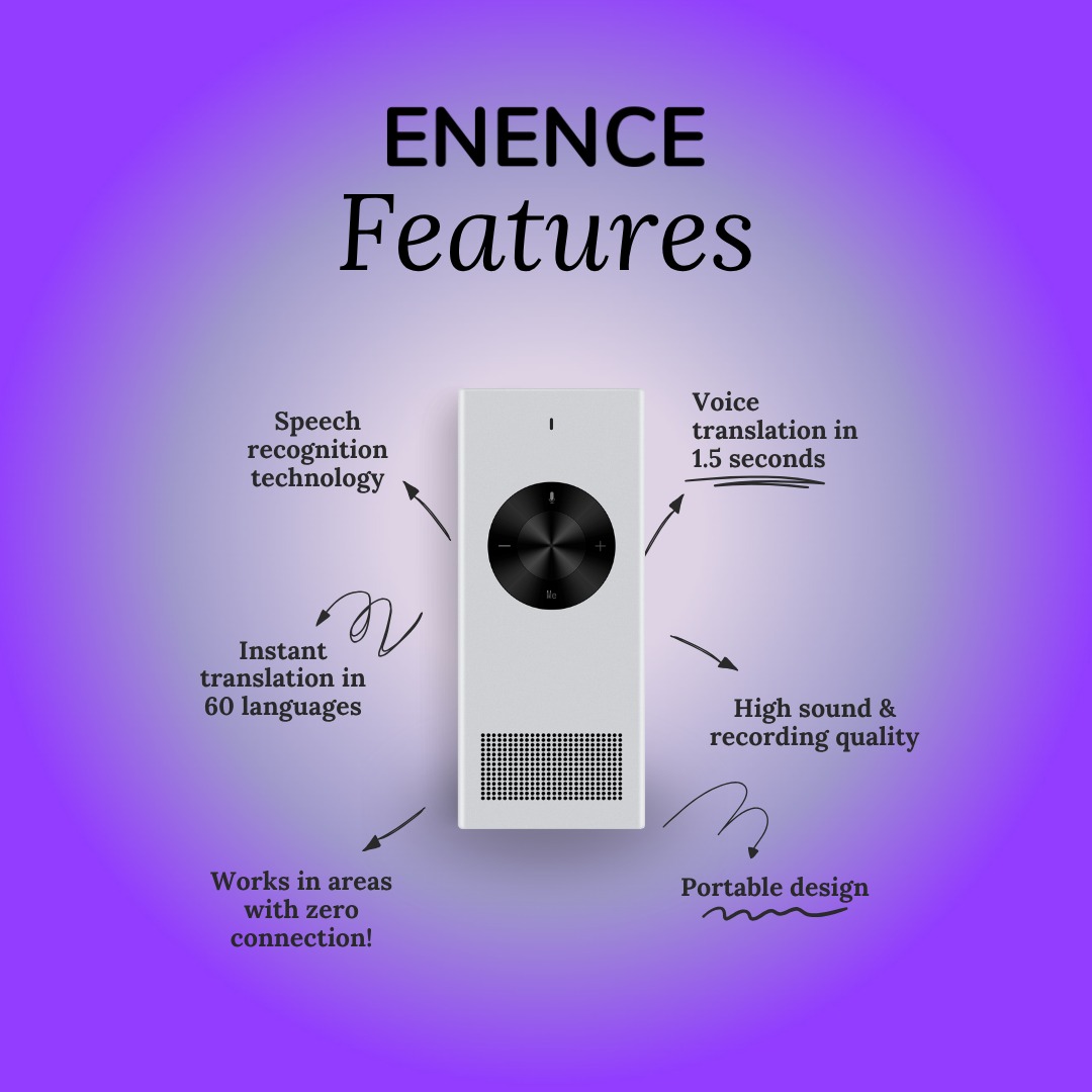 Don't just travel. Connect. 🤝 The ENENCE translator is the only