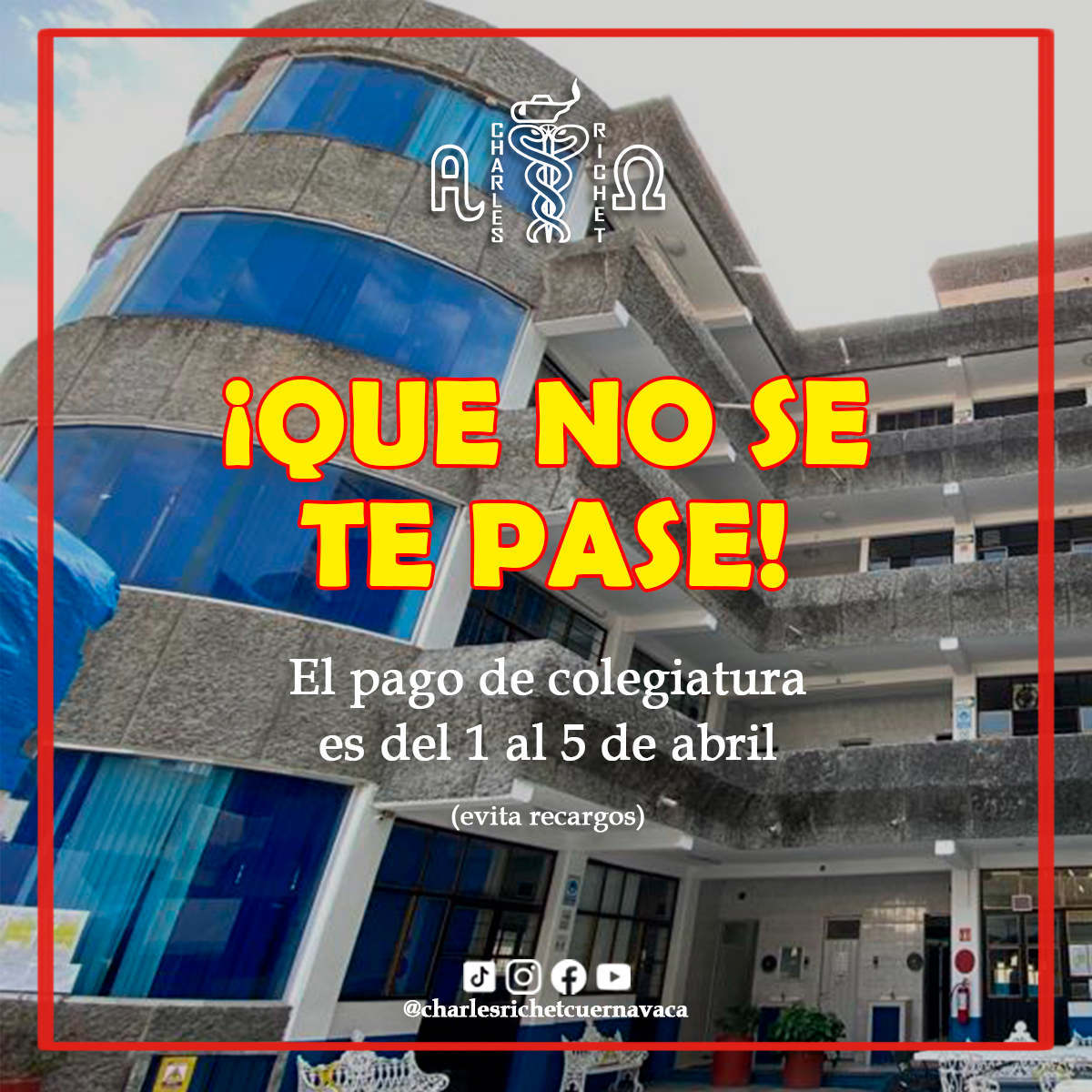 📢... - Bachillerato Tecnológico de la Escuela Charles Richet