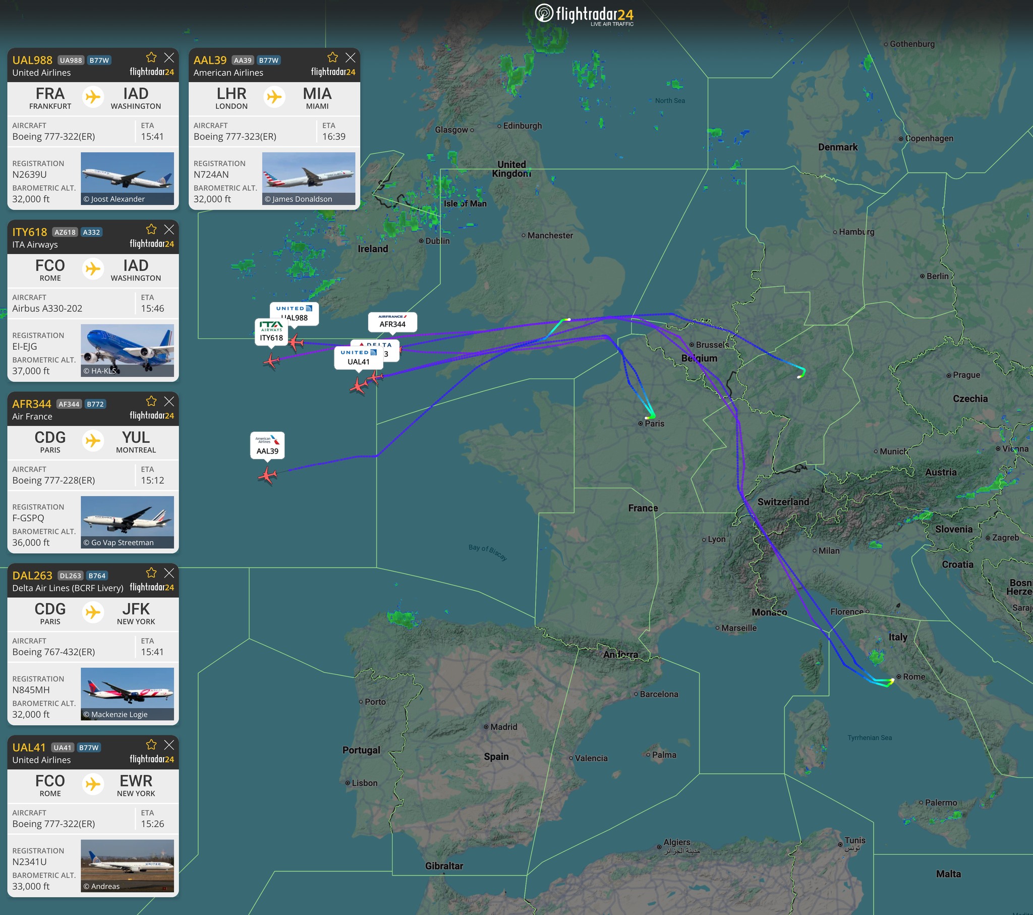 Flightradar24.com - The ongoing French ATC strike is creating some ...