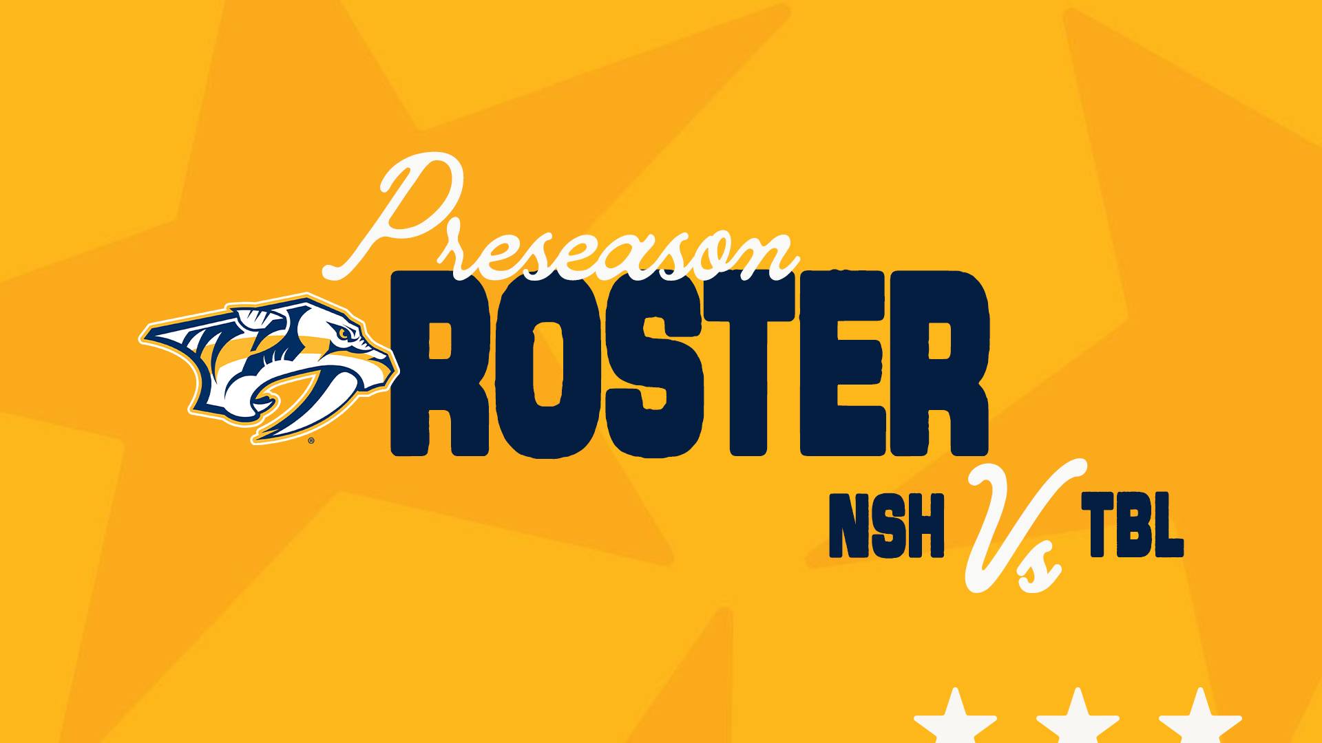 Nashville - Take a 👀 at tonight's lineup against Tampa » preds.club/9 ...