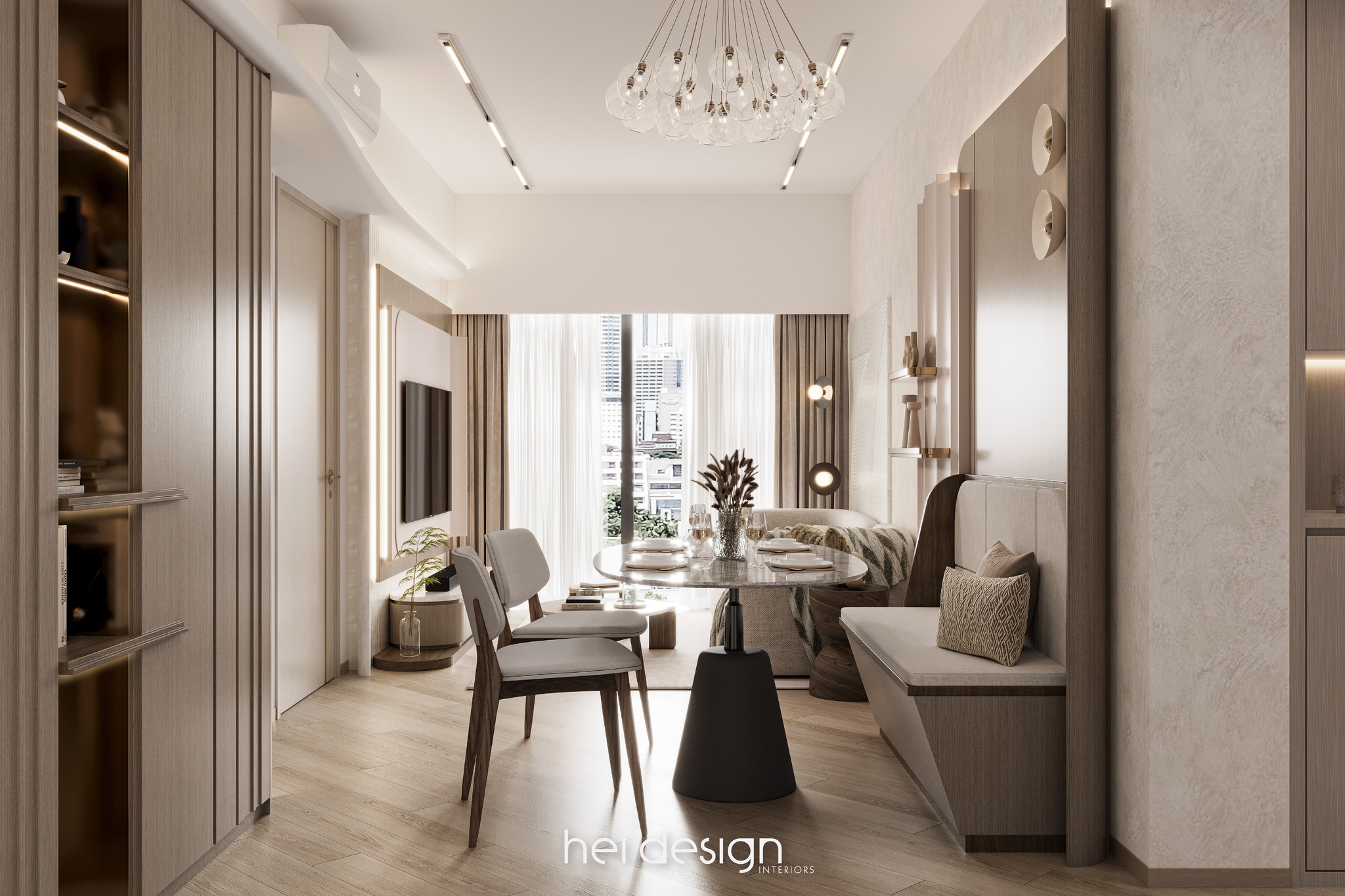 【3D設計圖】啟德．澐璟 | 660呎 | 兩房單位 | 新樓室內設計... - Hei Design Interiors | Facebook