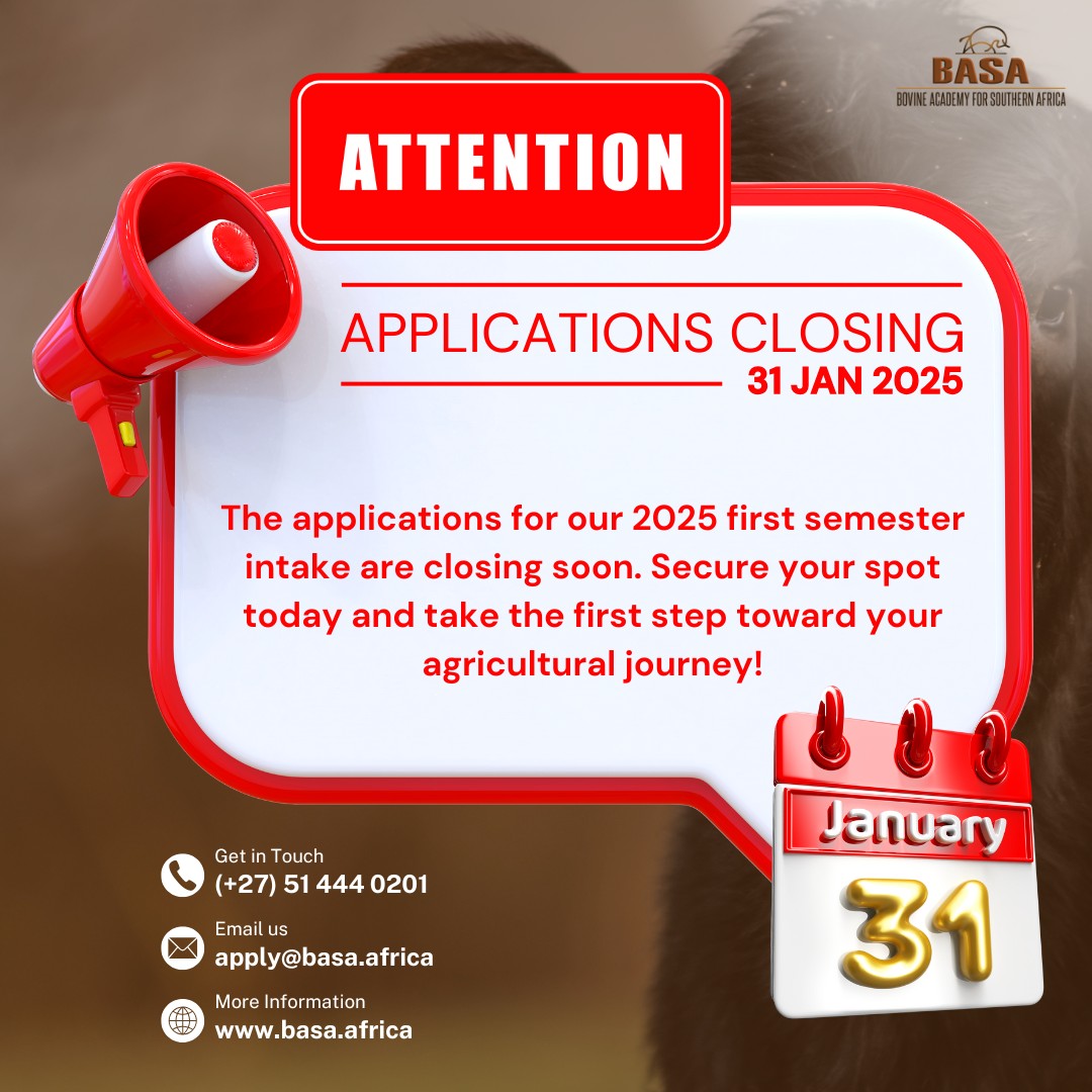 Bovine Academy for southern Africa - https://basa.africa/application ...