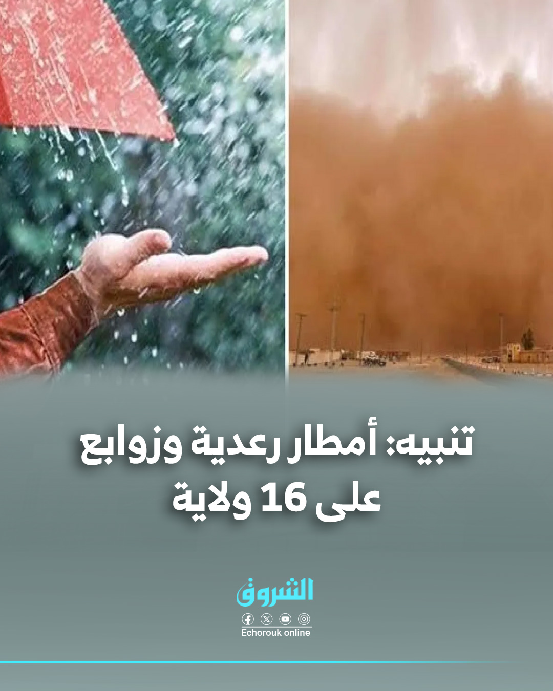Echorouk online - نبه الديوان الوطني للأرصاد الجوية في... | Facebook